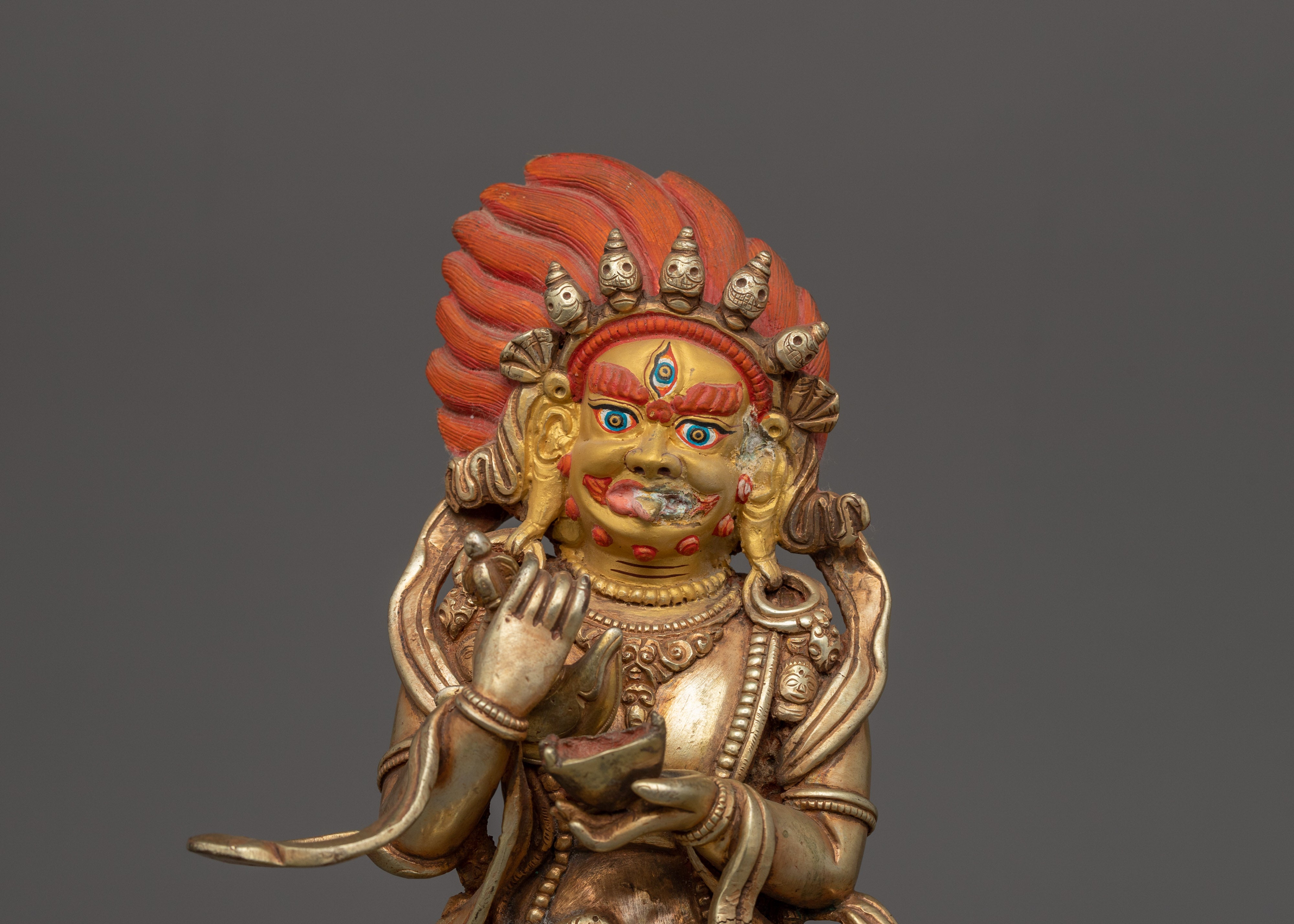 Handcrafted Mahakala Sculpture | Tibetan Buddhist Protector Deity Statue