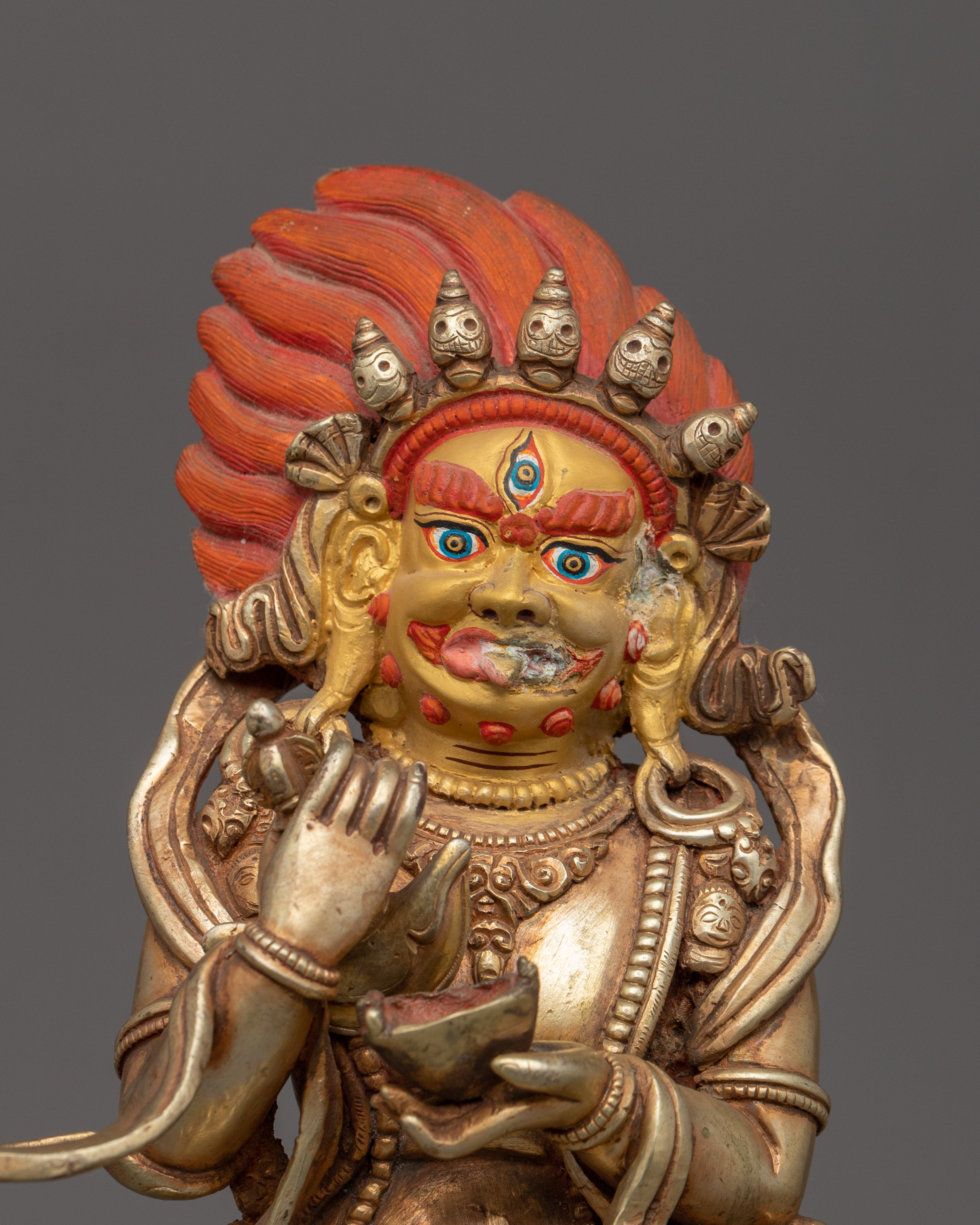 Handcrafted Mahakala Sculpture | Tibetan Buddhist Protector Deity Statue
