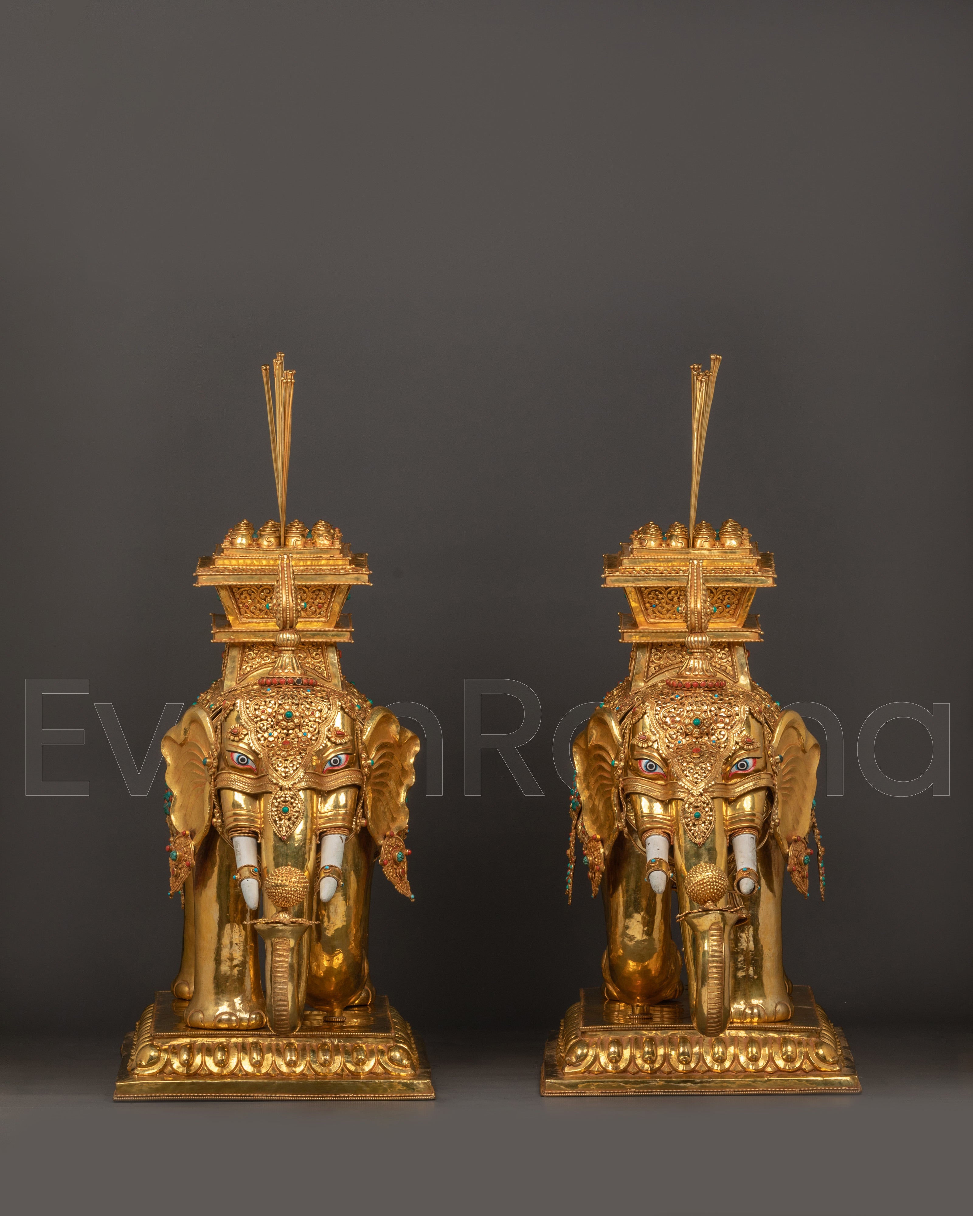 Elephant Set Statue  