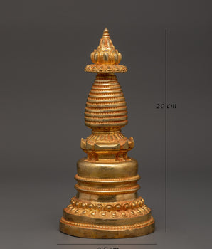 Buddhist Stupa Altar Decor | Sacred Symbol of Enlightenment