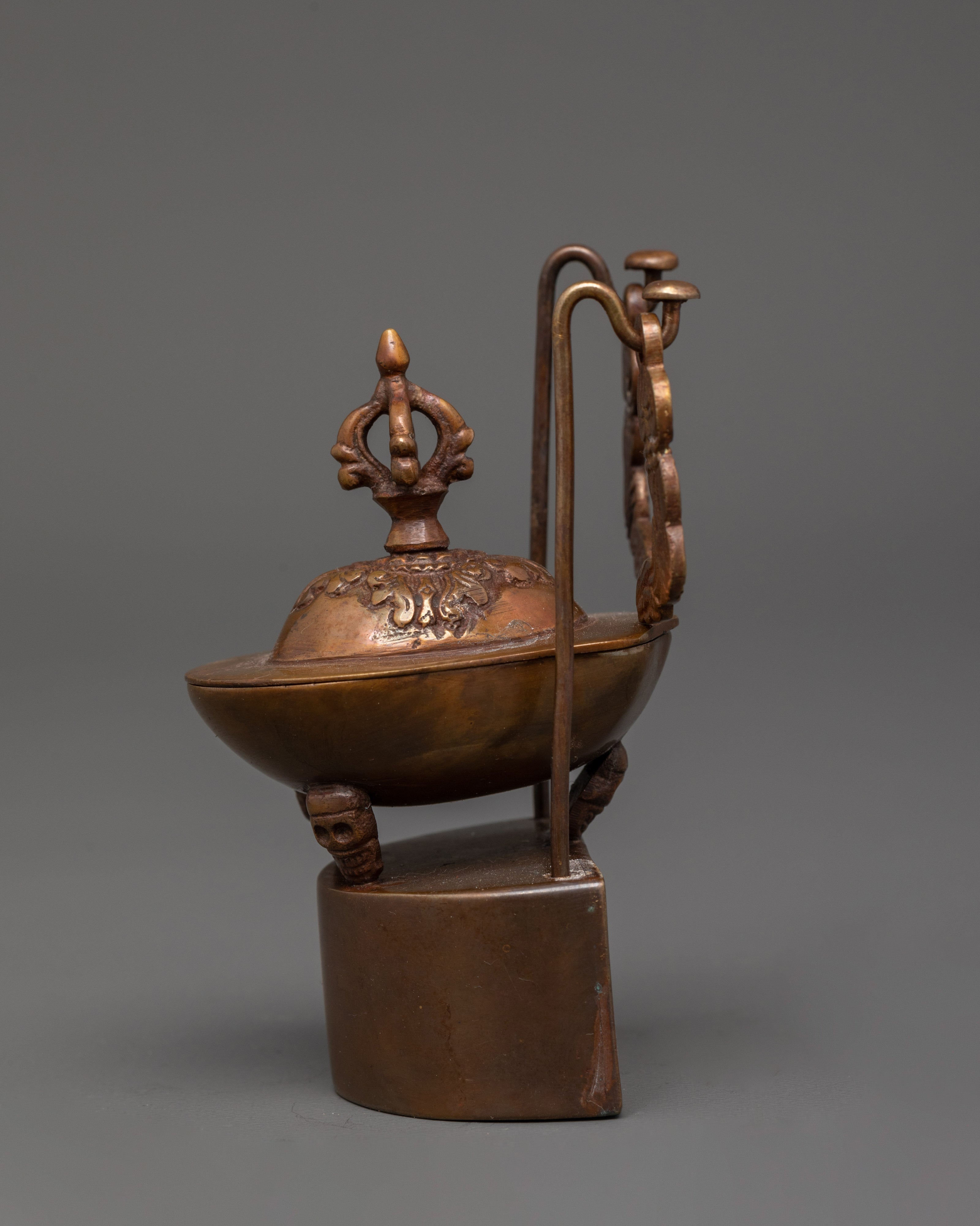 Tibetan Kapala Offering Bowl | Tantric Altar Tool for Puja & Meditation