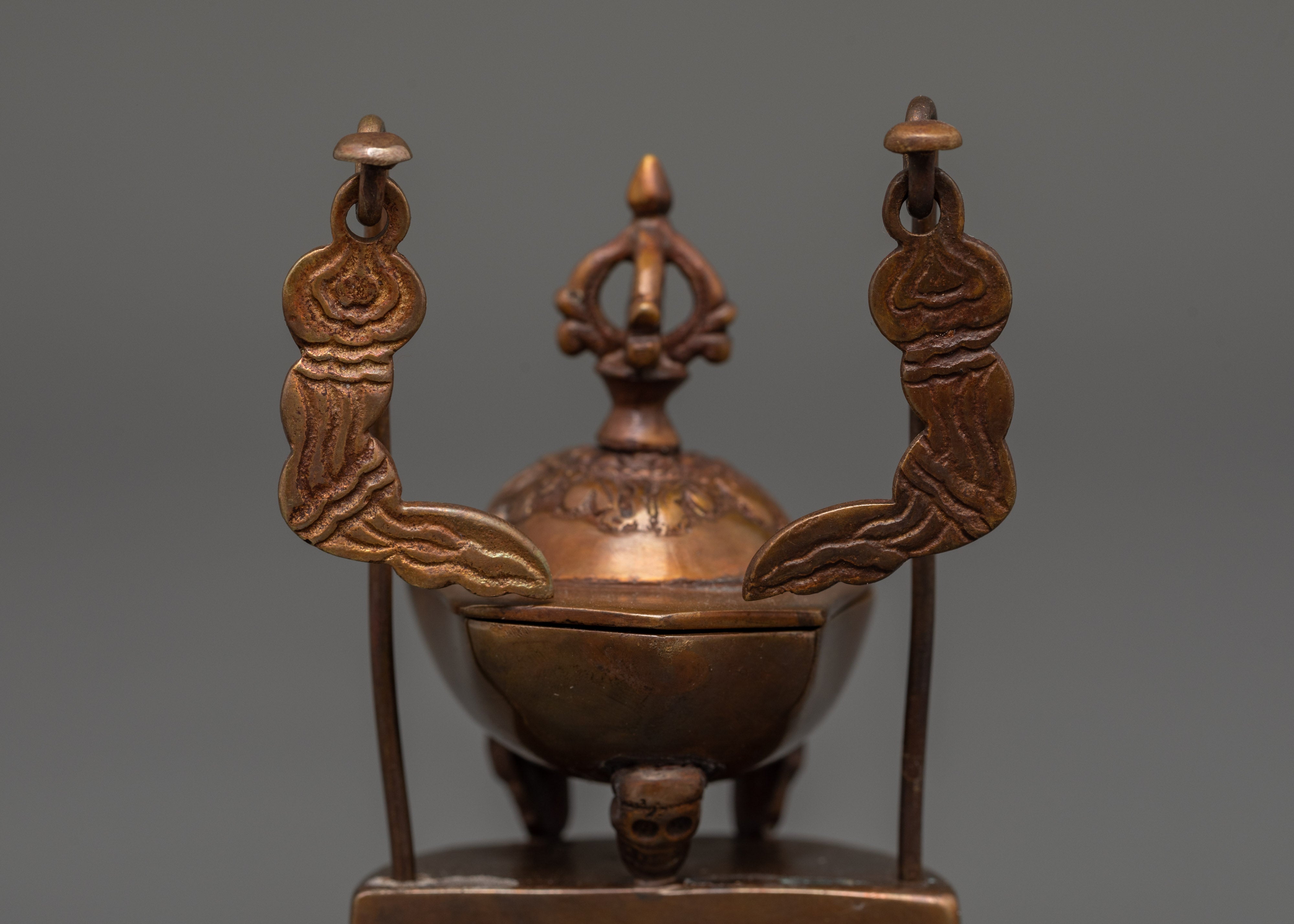 Tibetan Kapala Offering Bowl | Tantric Altar Tool for Puja & Meditation