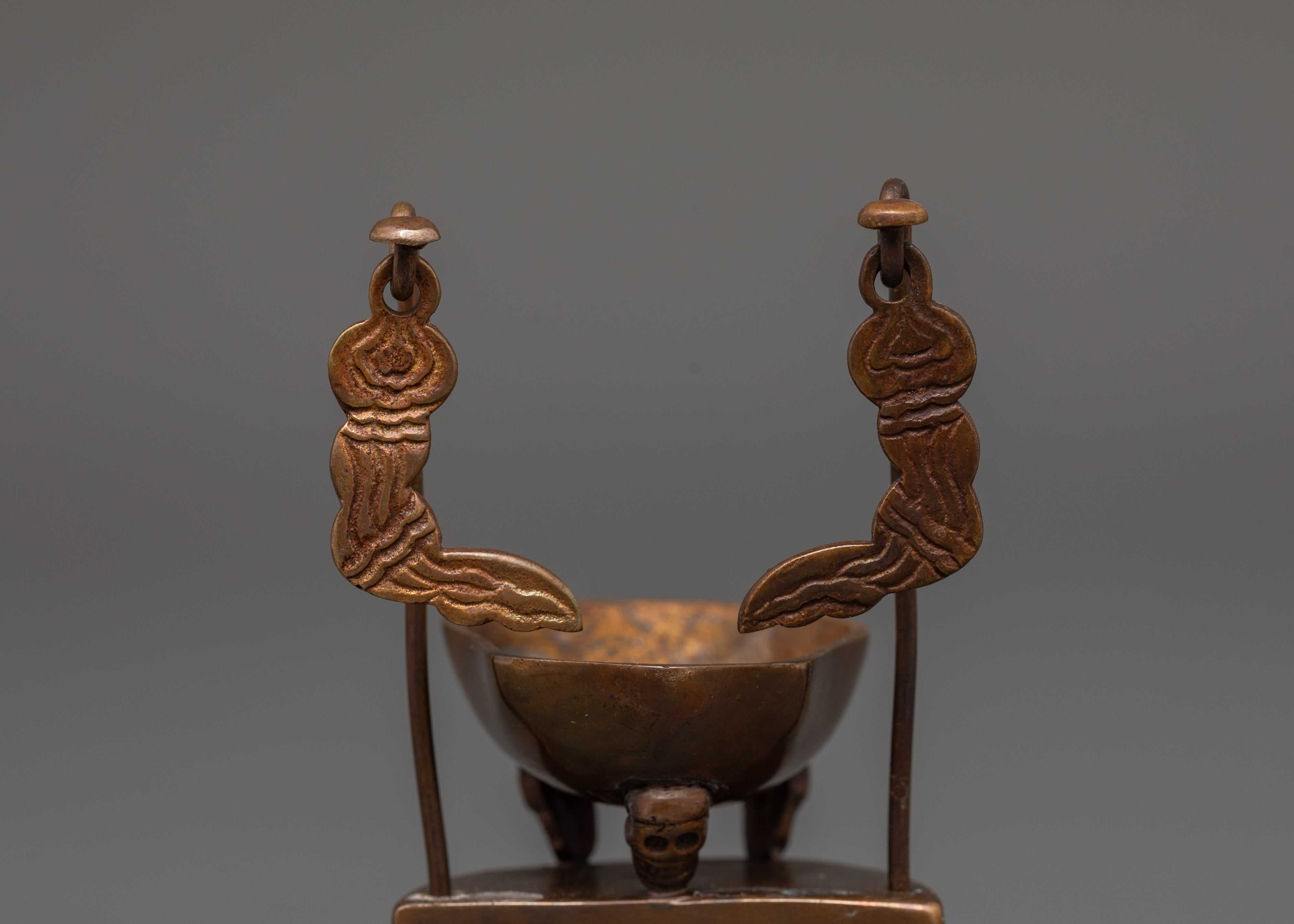 Tibetan Kapala Offering Bowl | Tantric Altar Tool for Puja & Meditation