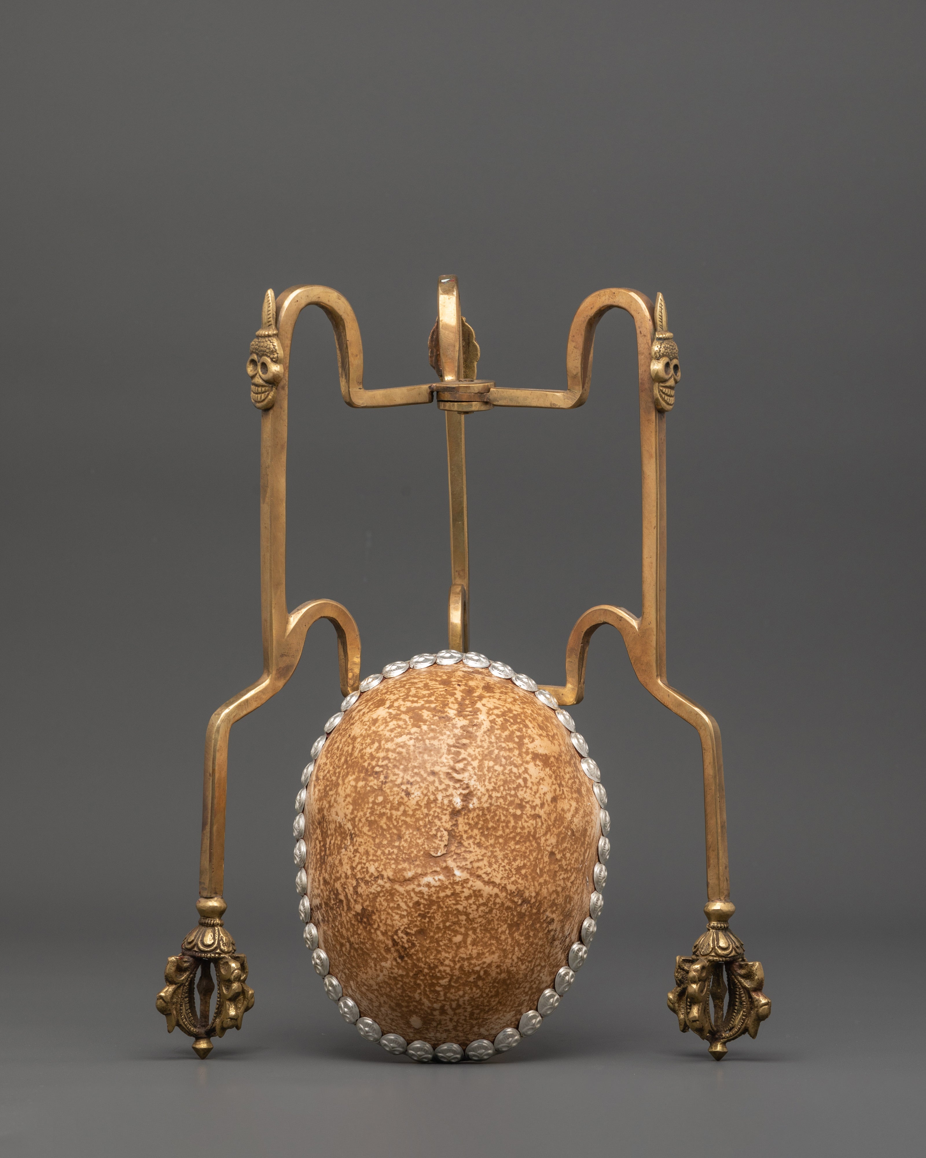 Kapala with Stand Sacred Ritual Item | Tantric Spiritual Offering Set