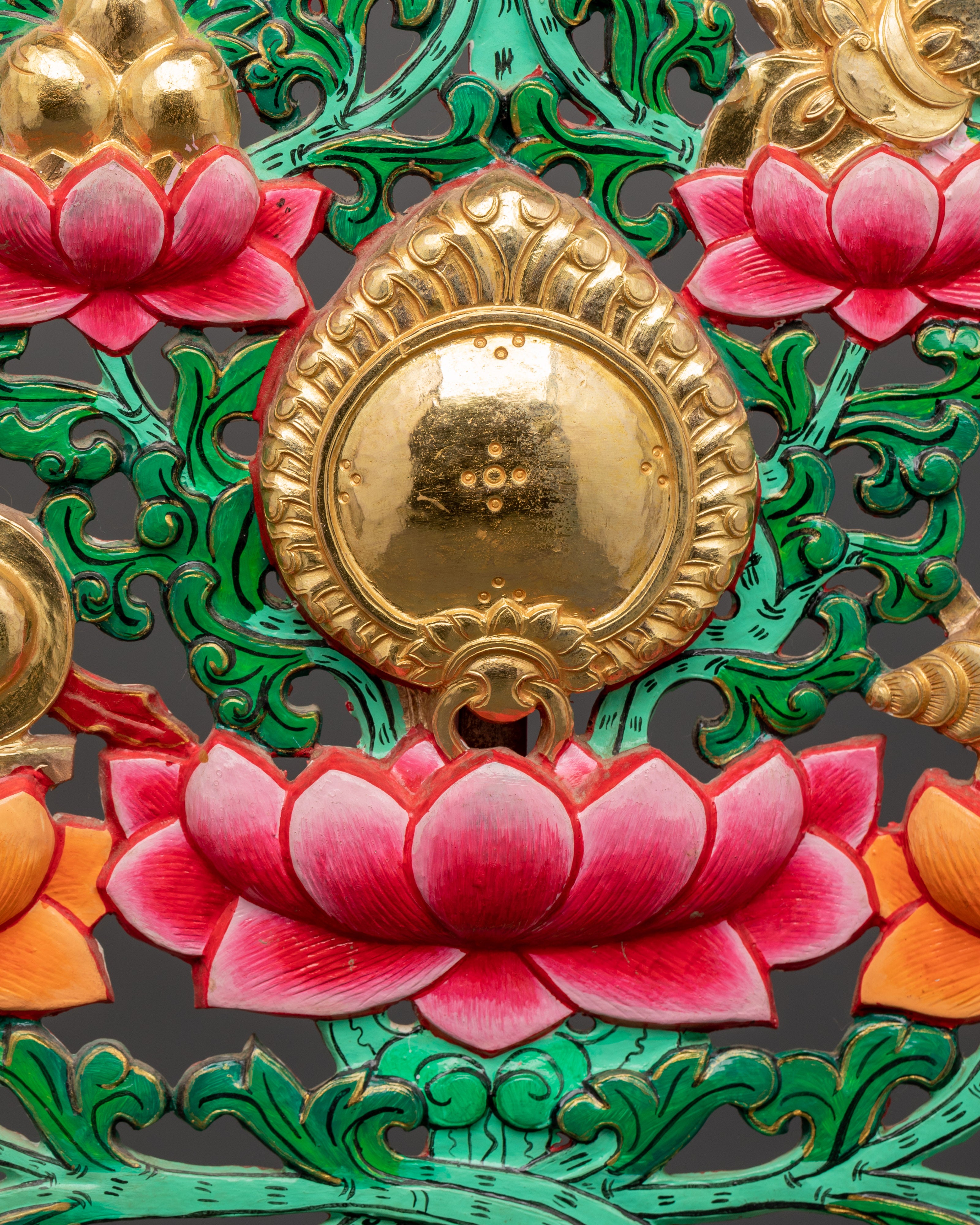 Tibetan Melong Home Decor | Copper Home Altar Art