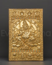Dzambhala Metal Thangka 