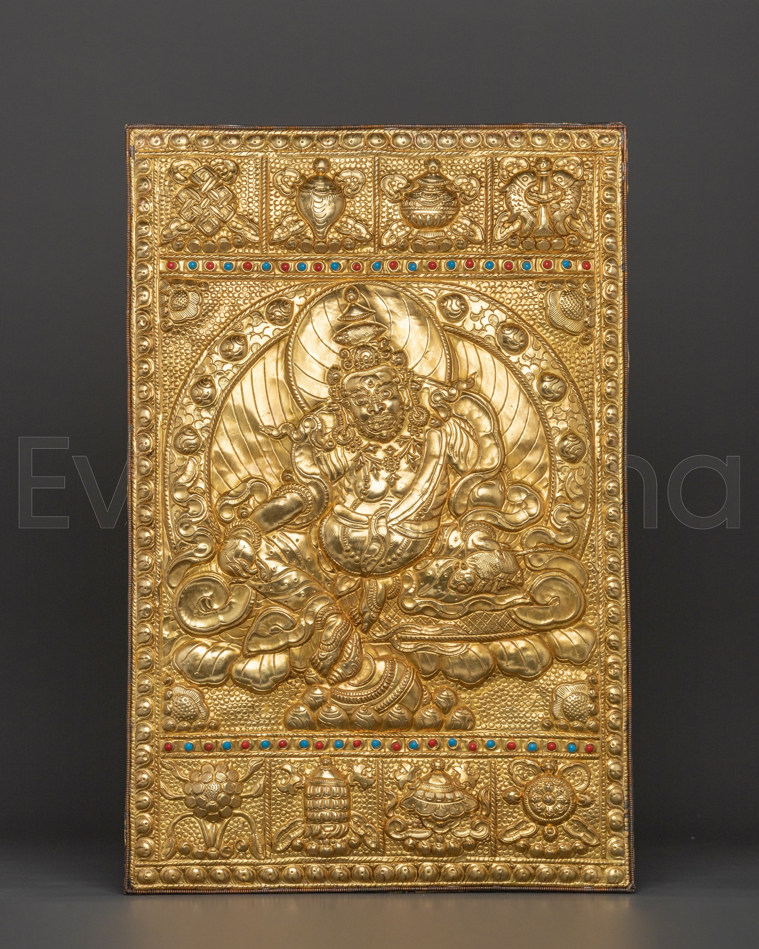 Dzambhala Metal Thangka 