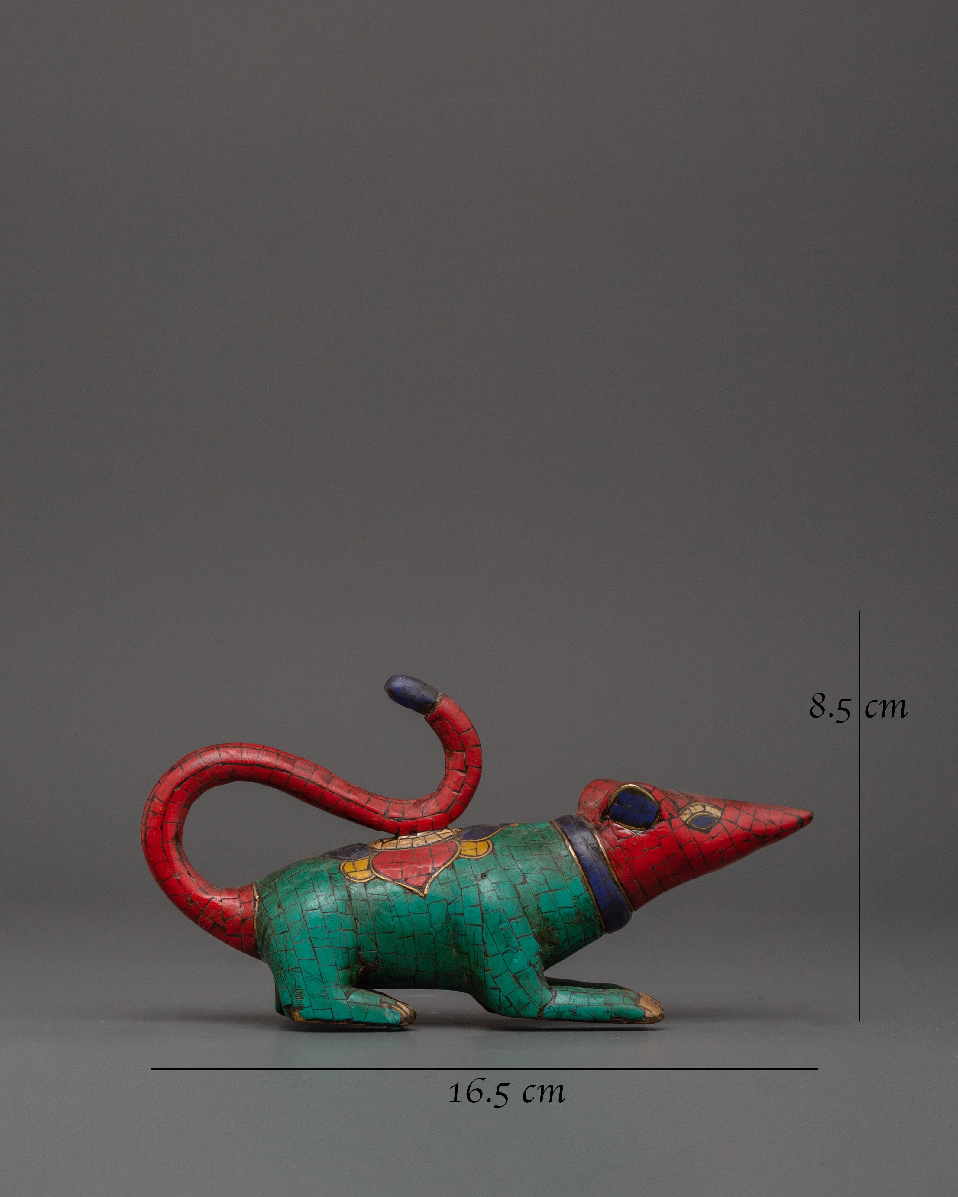 Handcrafted Brass Mouse Statue | Hindu Symbol of Ganesha’s Vahana
