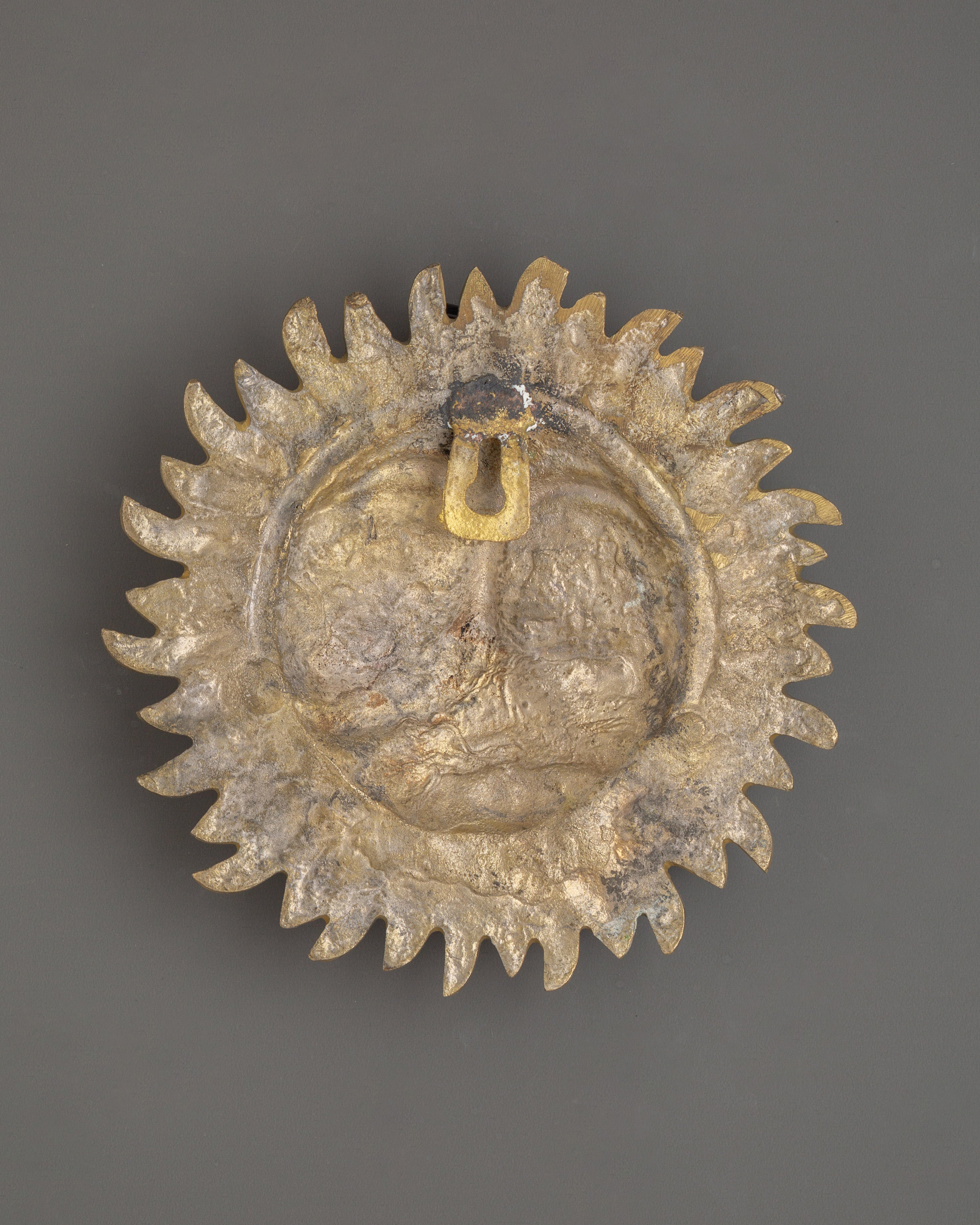 Brass Sun Wall Hanging | Handcrafted Sun Face Decor