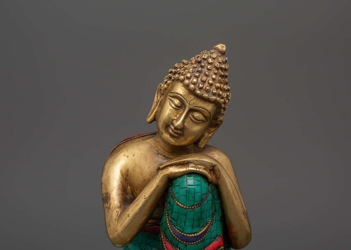 Peaceful Buddha Brass Statue | Handcrafted Meditation Decor