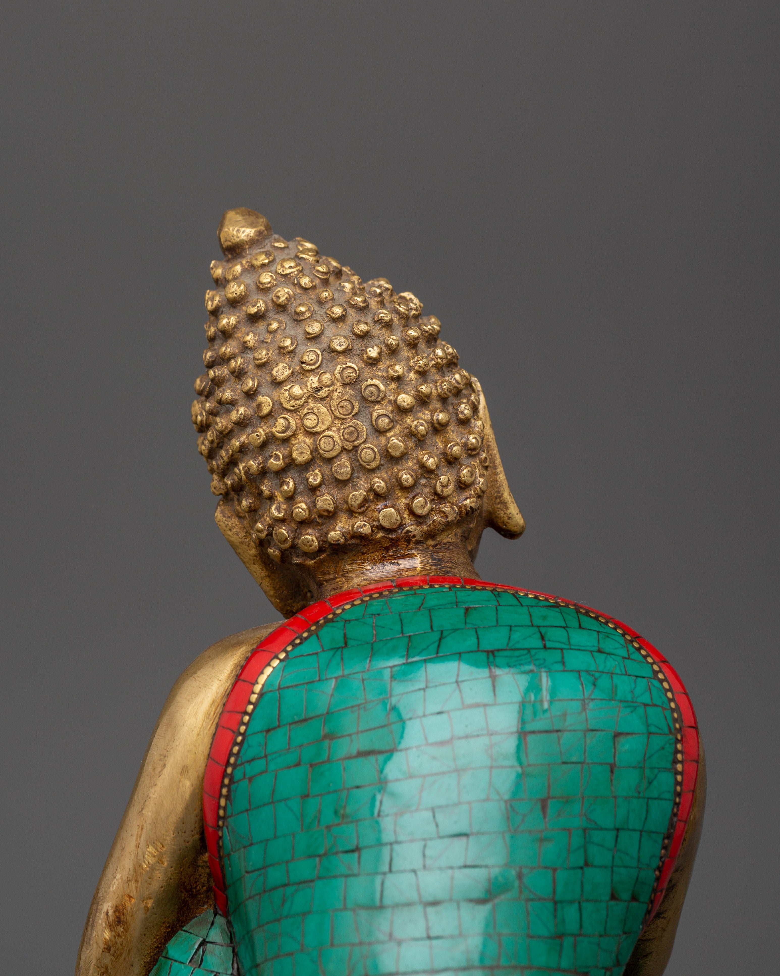 Peaceful Buddha Brass Statue | Handcrafted Meditation Decor