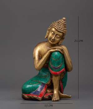Peaceful Buddha Brass Statue | Handcrafted Meditation Decor