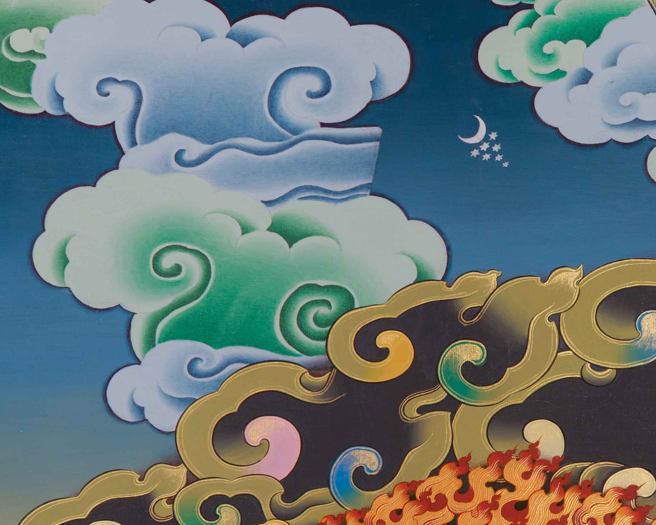 Virudhaka Thangka | Buddhist Guardian King of the South