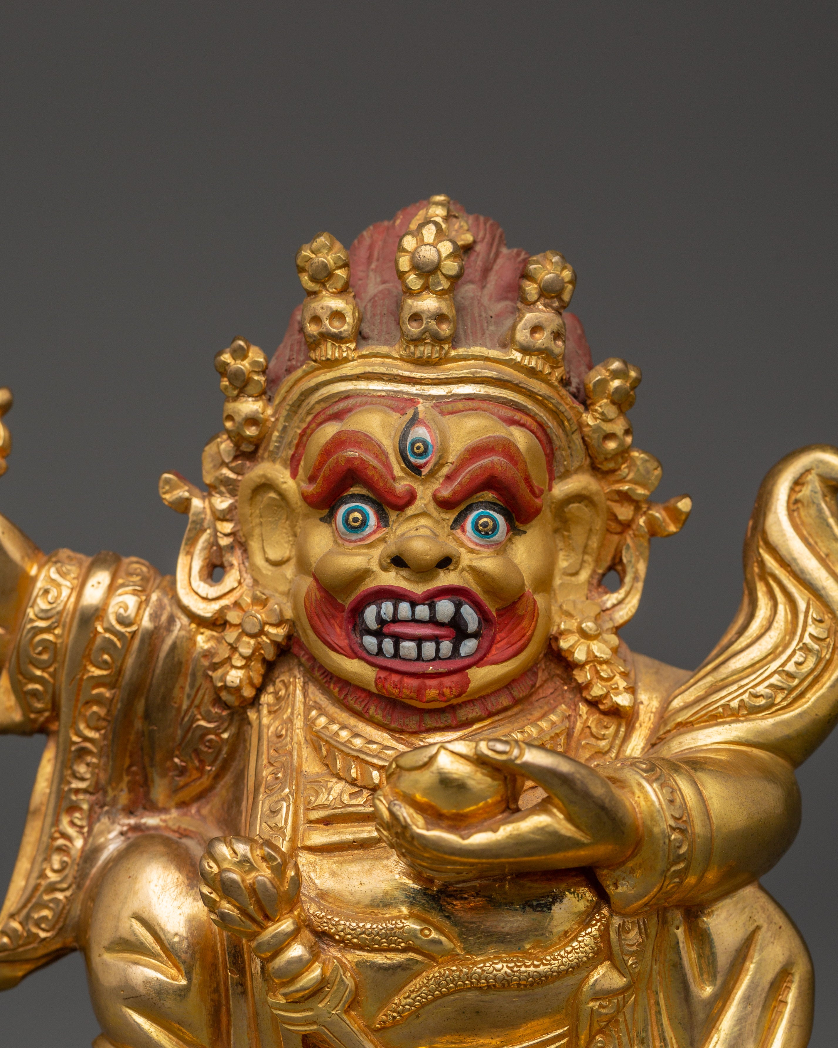 Protector Deity Mahakala Bernagchen Statue | Symbol of Fierce Compassion