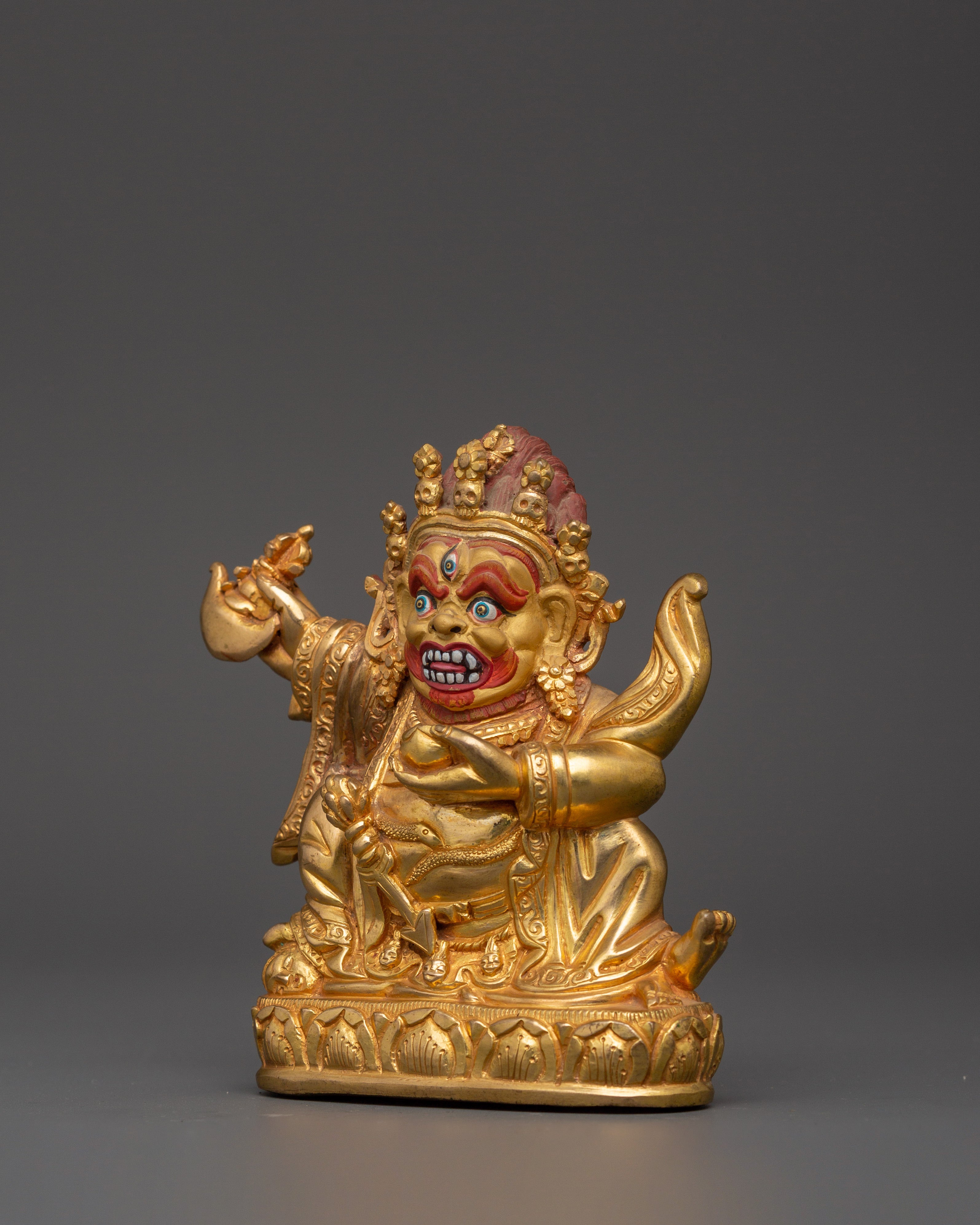 Protector Deity Mahakala Bernagchen Statue | Symbol of Fierce Compassion