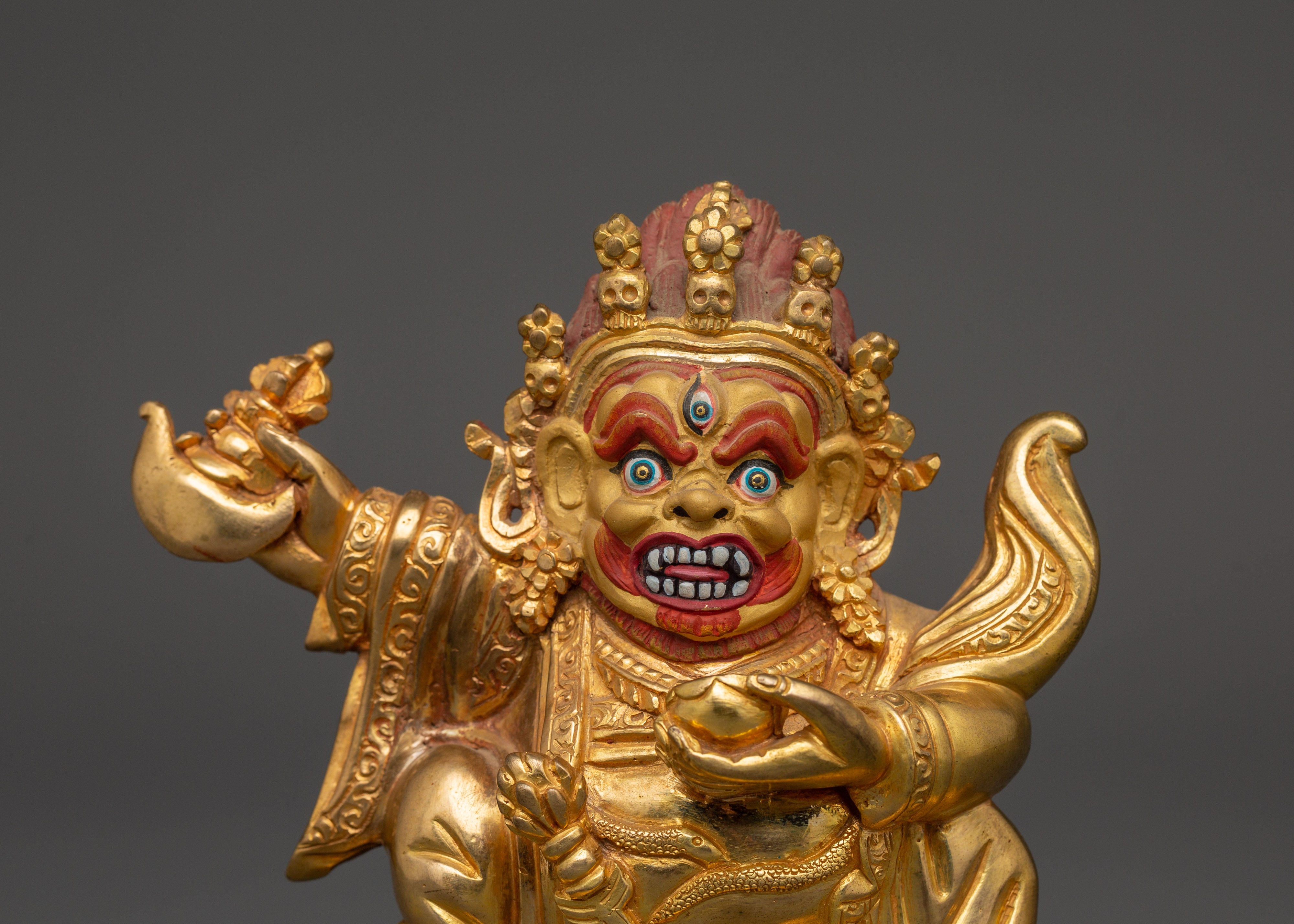 Protector Deity Mahakala Bernagchen Statue | Symbol of Fierce Compassion