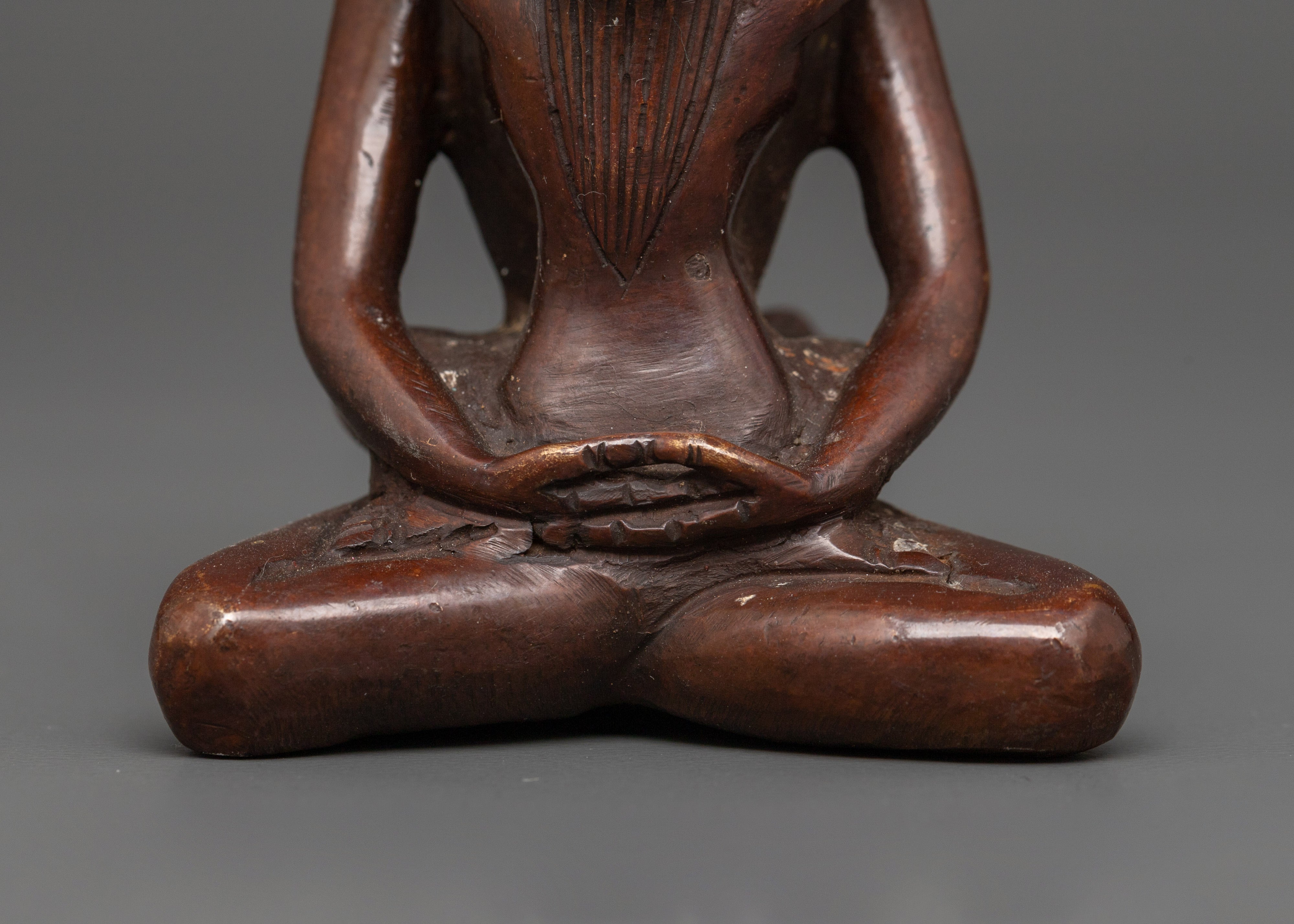 Enlightened Buddha with Consort | Oxidized Copper Statue
