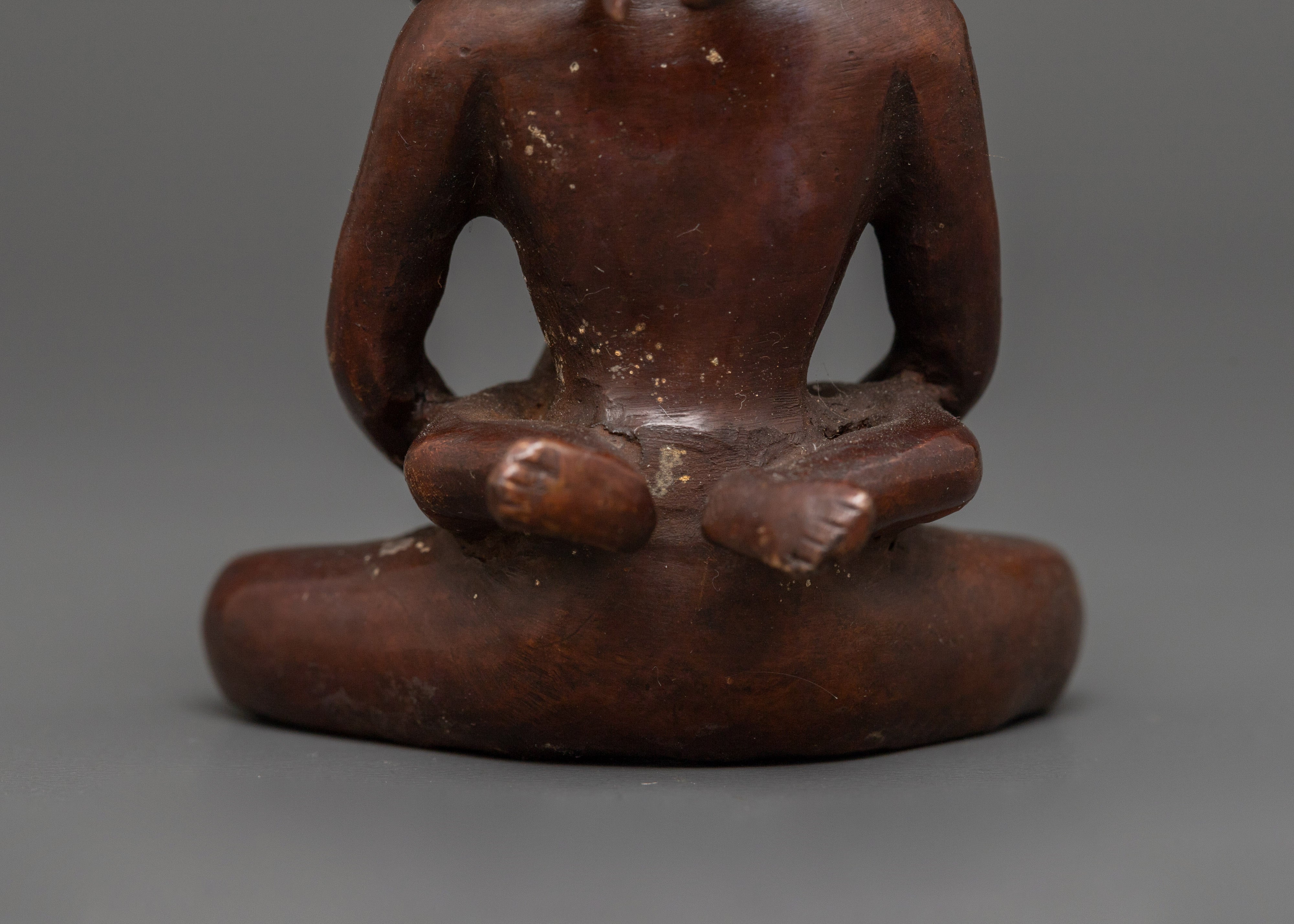 Enlightened Buddha with Consort | Oxidized Copper Statue