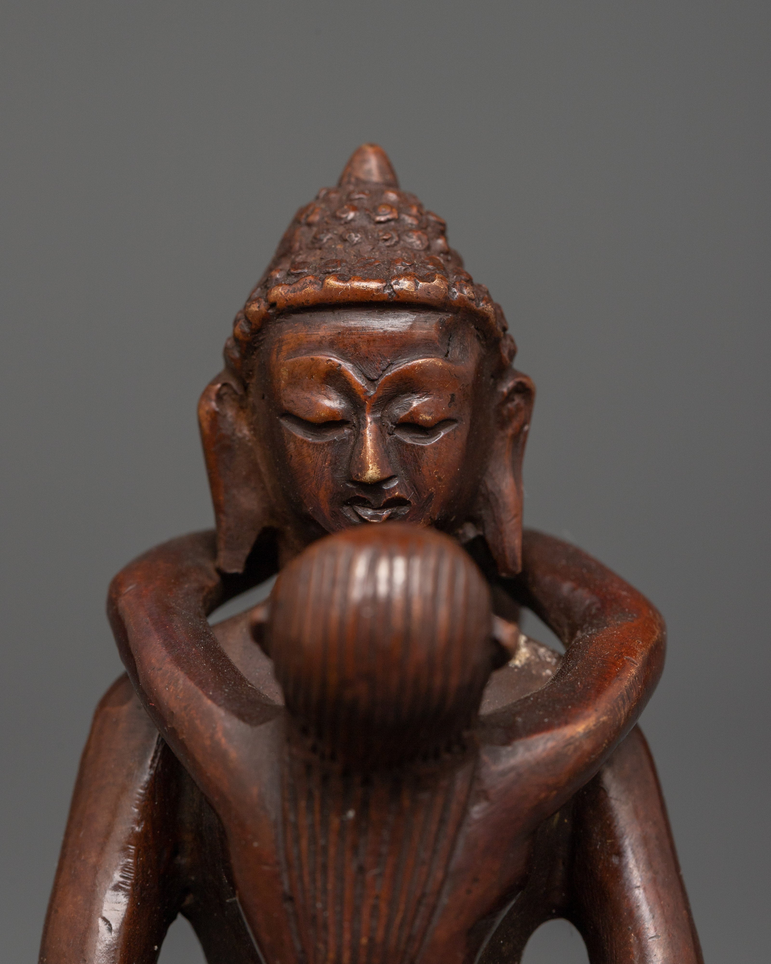 Enlightened Buddha with Consort | Oxidized Copper Statue