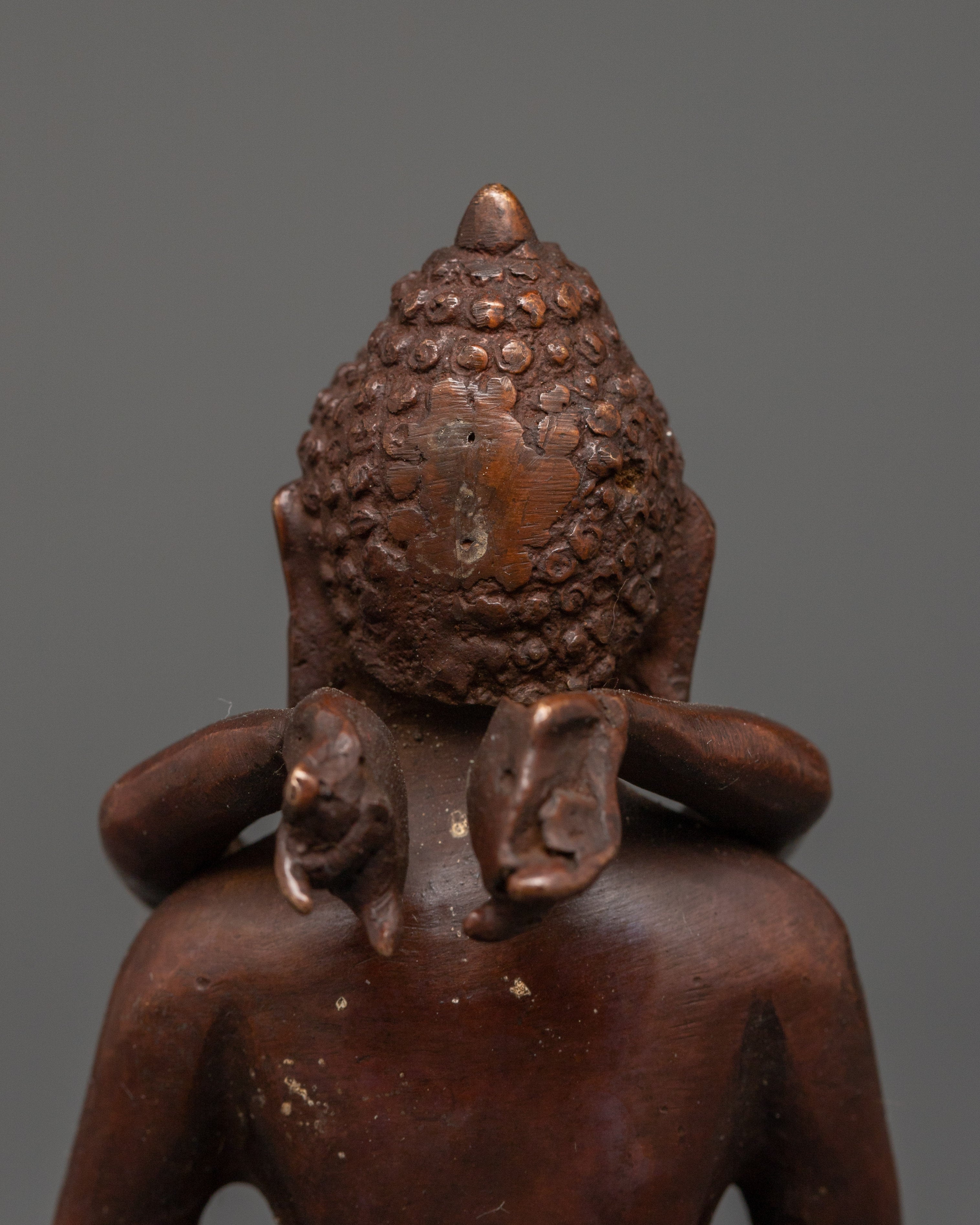 Enlightened Buddha with Consort | Oxidized Copper Statue