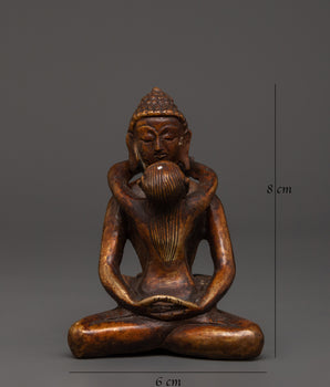 Tantric Buddha with Consort Figurine | for Spiritual Decor and Ritual Use