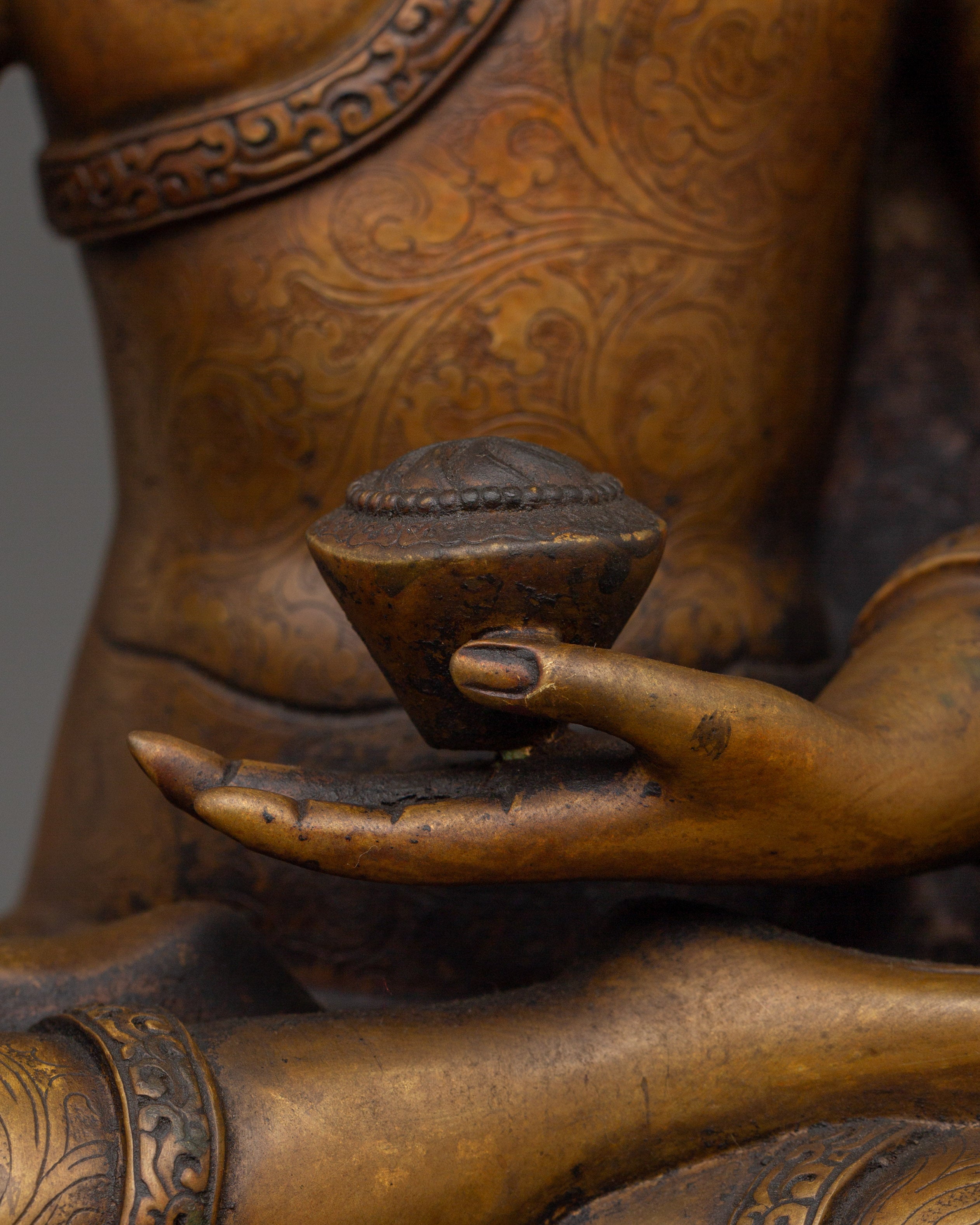 Shakyamuni Buddha Statue in Copper | Spiritual Enlightenment Symbol