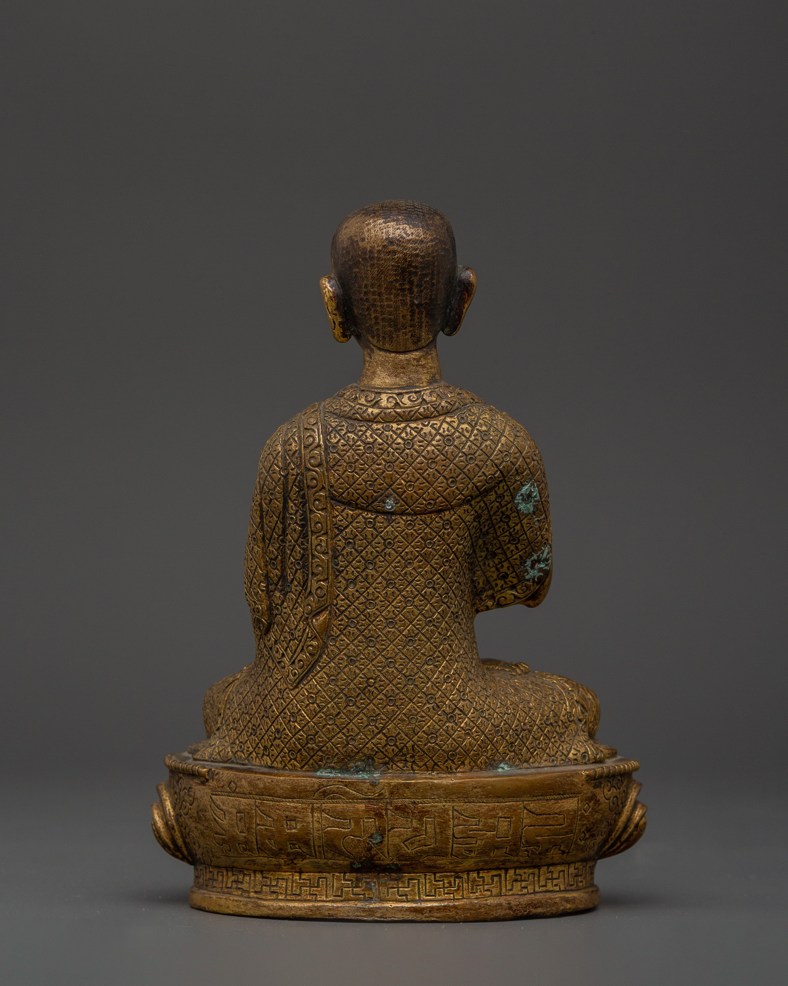 Handcrafted Brass body Tsongkhapa with Je Gyaltsab & Je Khedrup