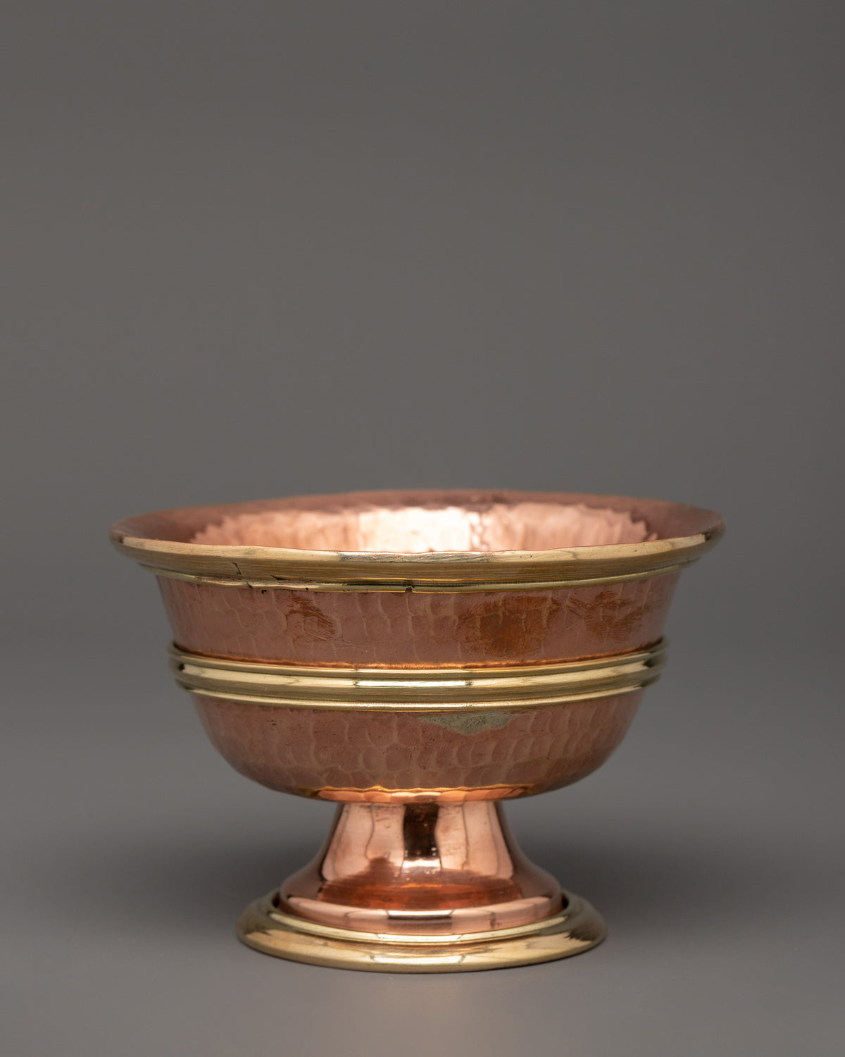 Sacred Offering Water Bowl Set | Copper Puja Vessels for Meditation & Altar Rituals