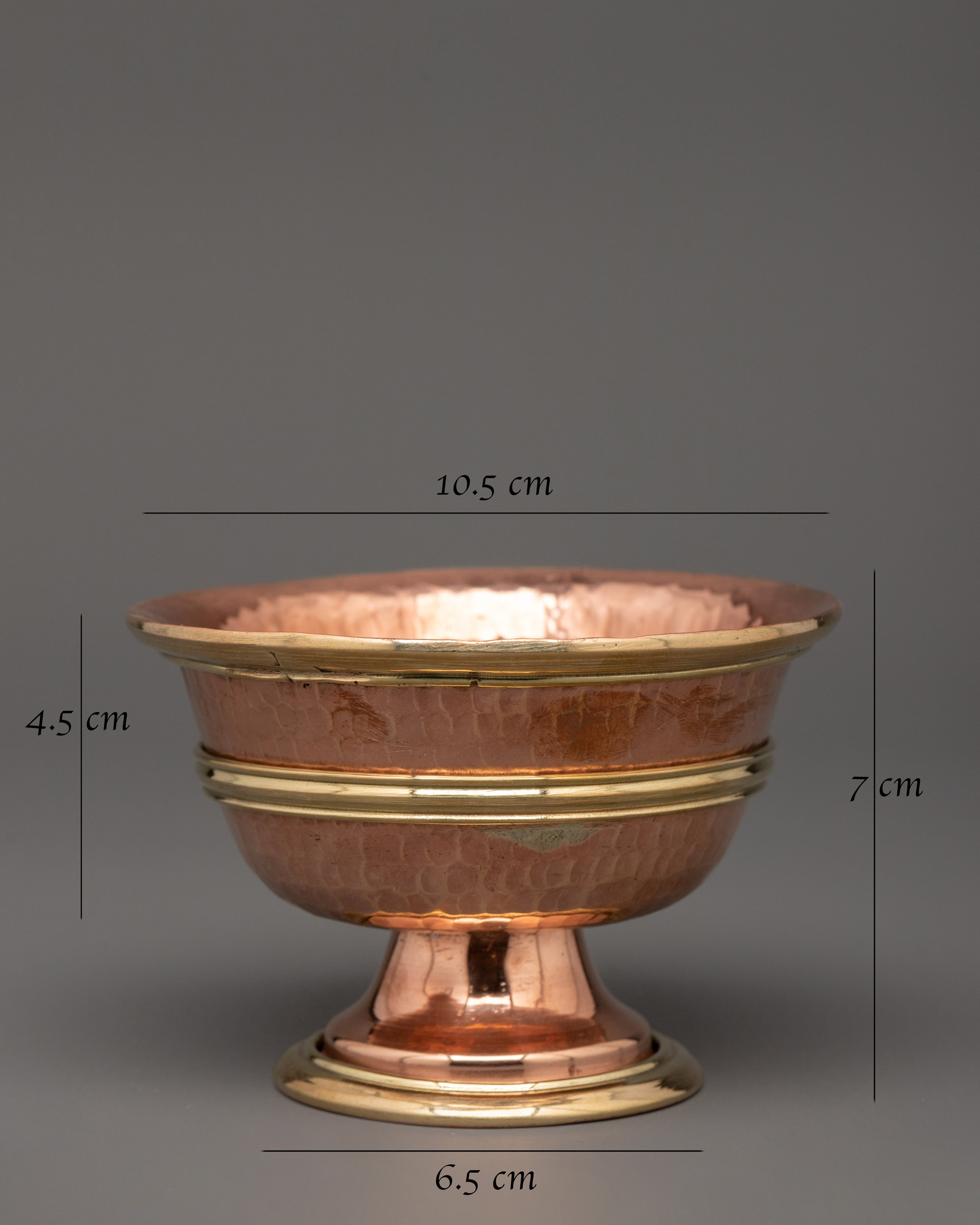 Sacred Offering Water Bowl Set | Copper Puja Vessels for Meditation & Altar Rituals