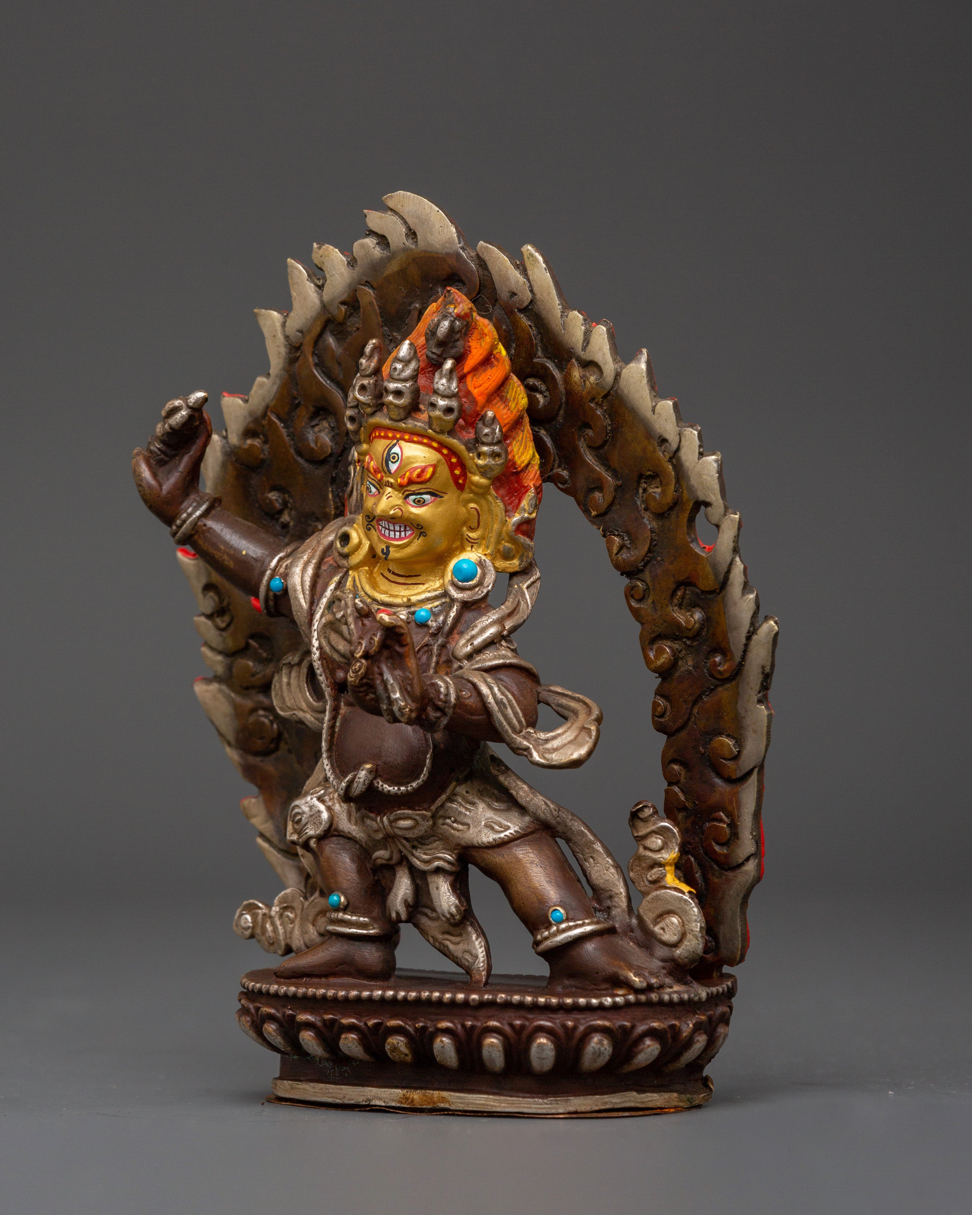 Buddhist Wrathful Bodhisattva Vajrapani Statue | Symbol of Power & Protection