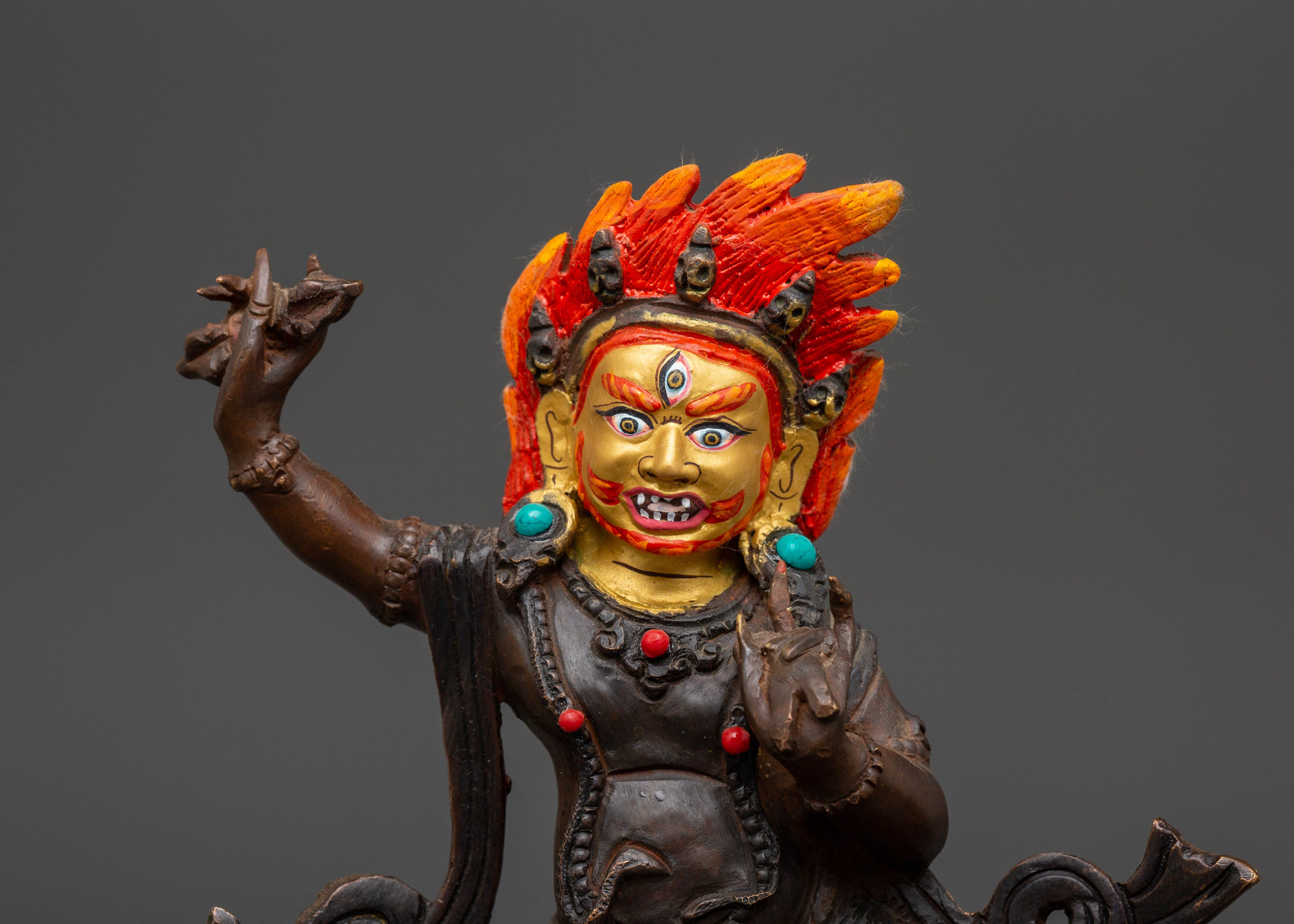 Wrathful Vajrapani Thunderbolt Holder Statue | Protector of The Dharma