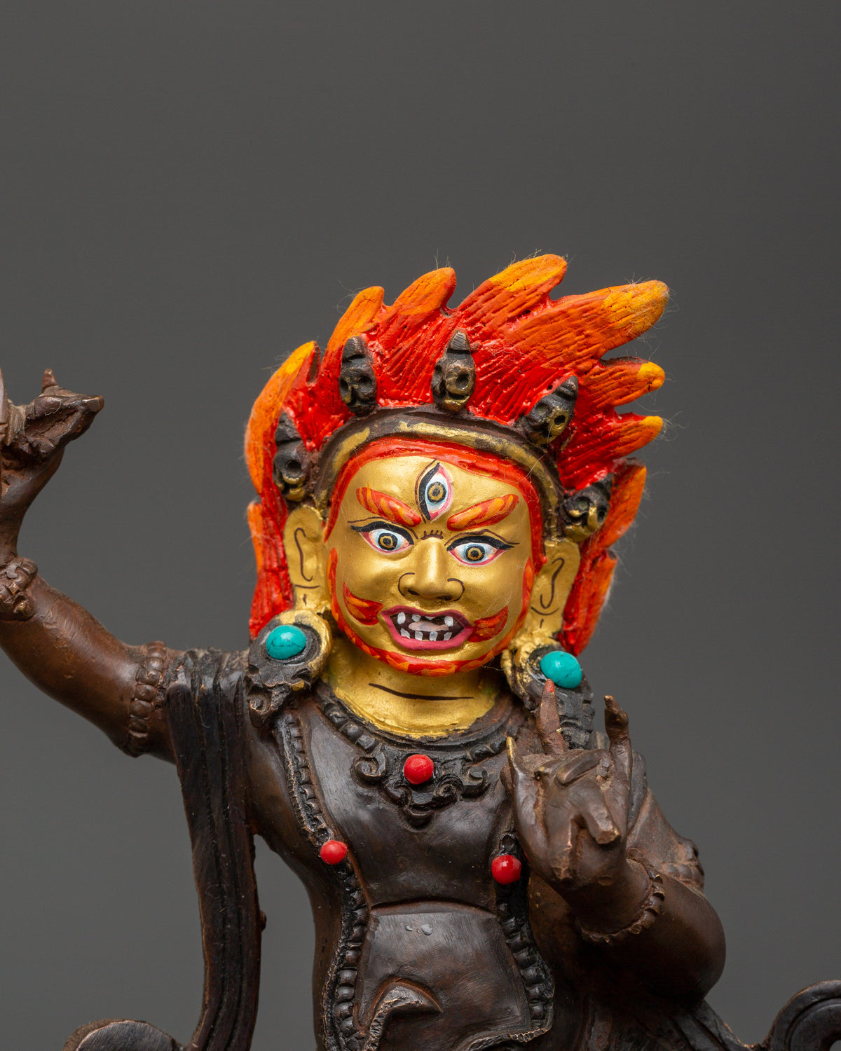 Wrathful Vajrapani Thunderbolt Holder Statue | Protector of The Dharma