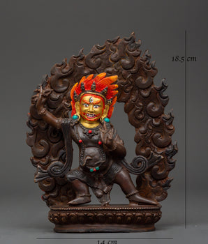 Wrathful Vajrapani Thunderbolt Holder Statue | Protector of The Dharma
