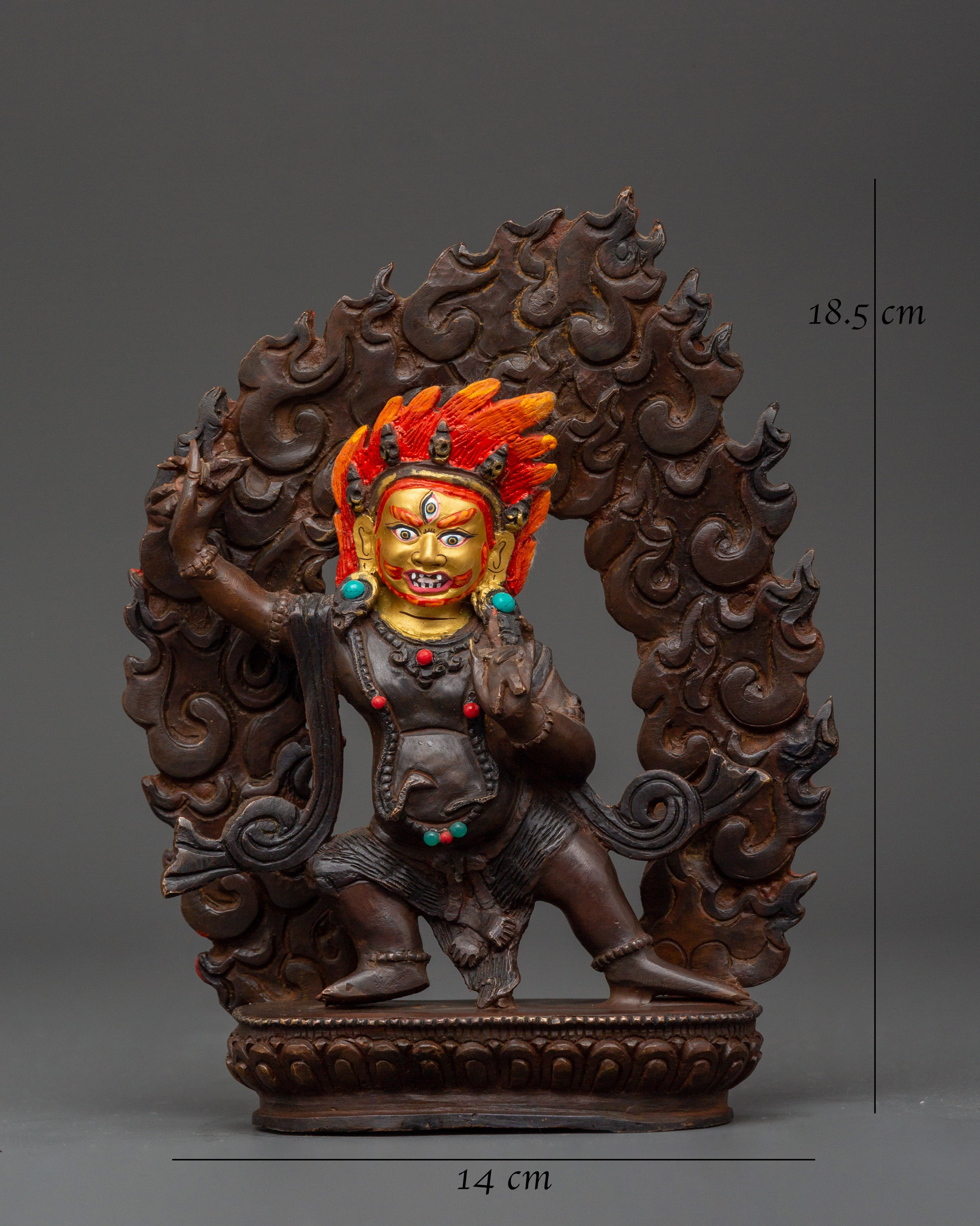 Wrathful Vajrapani Thunderbolt Holder Statue | Protector of The Dharma