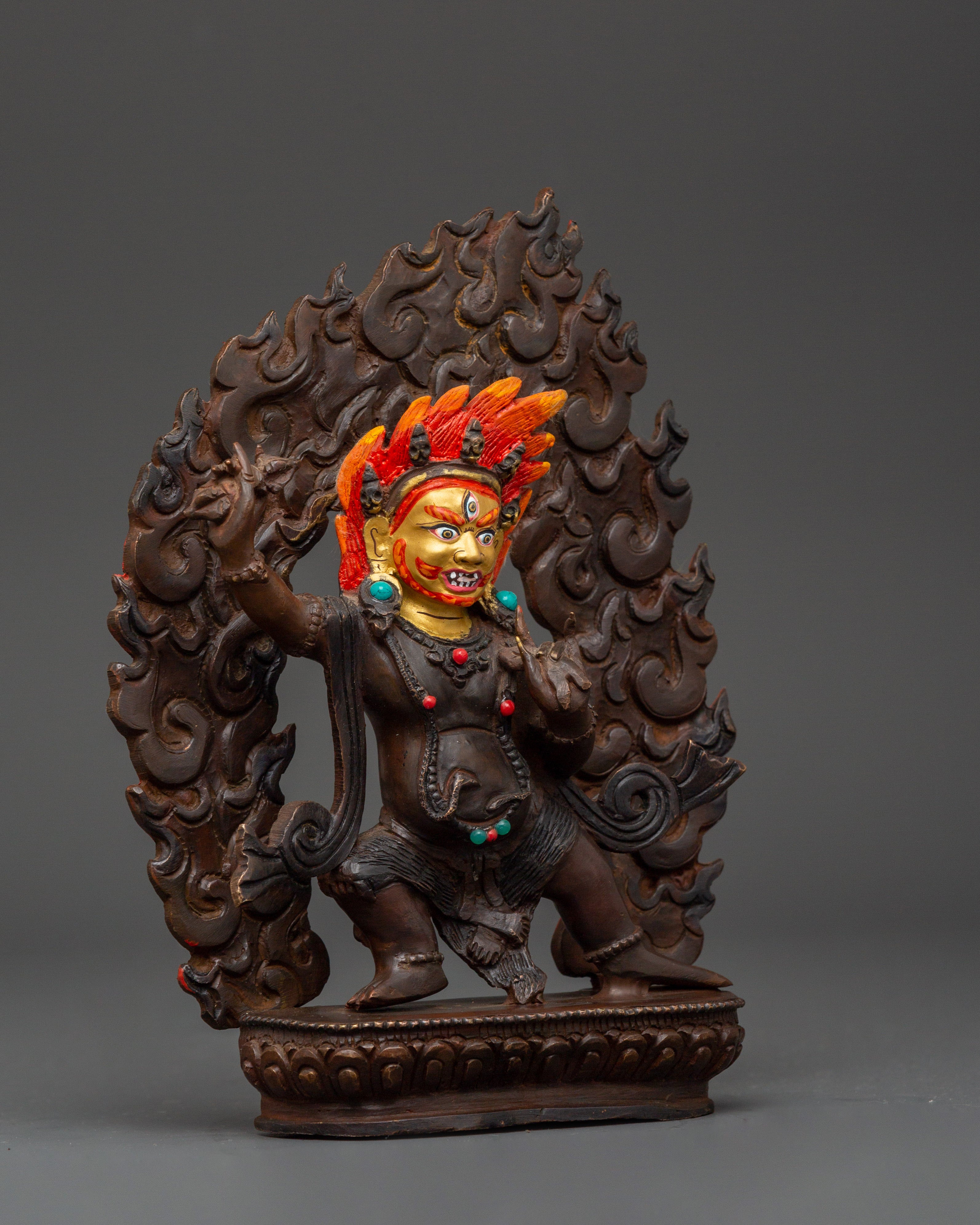 Wrathful Vajrapani Thunderbolt Holder Statue | Protector of The Dharma