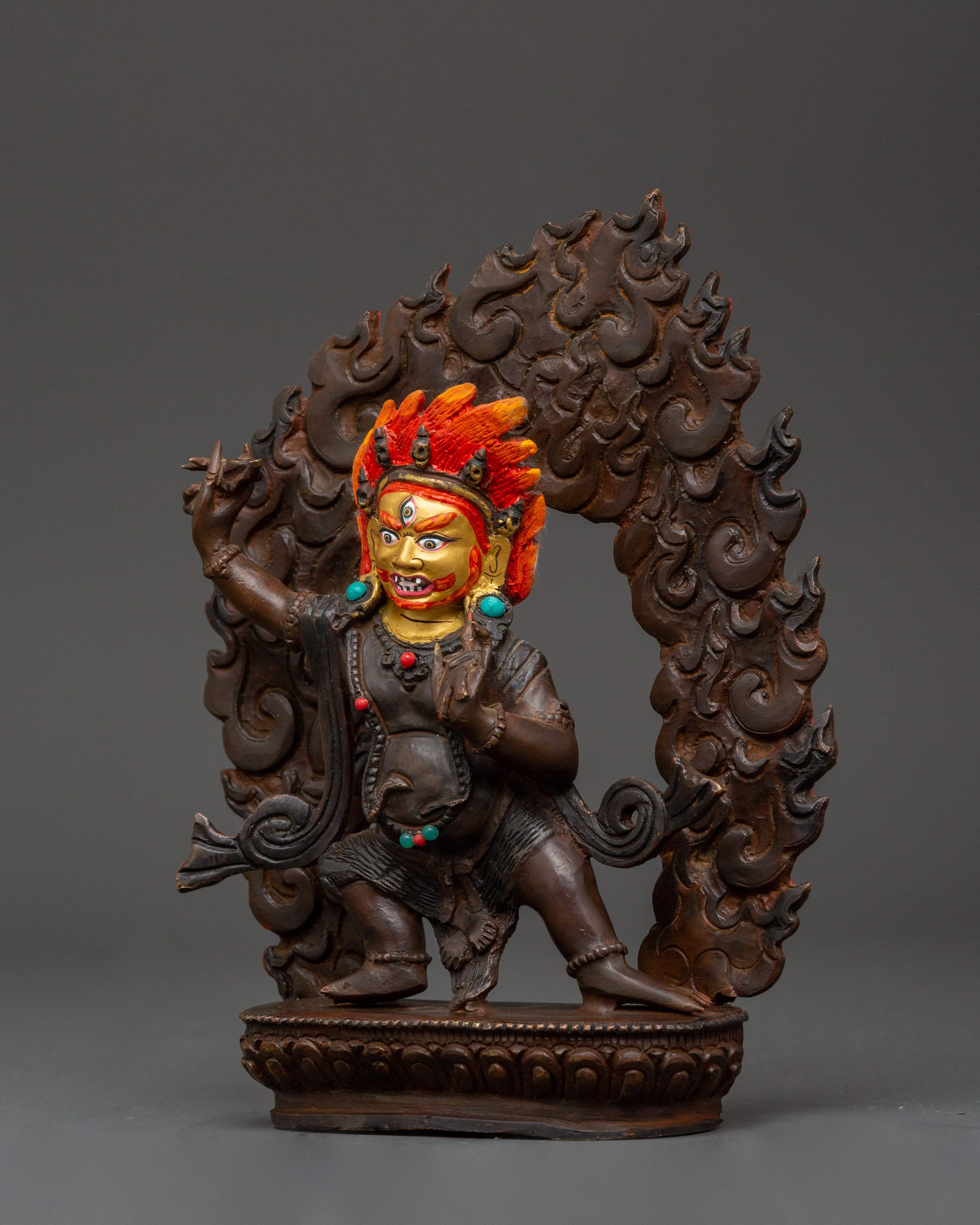 Wrathful Vajrapani Thunderbolt Holder Statue | Protector of The Dharma
