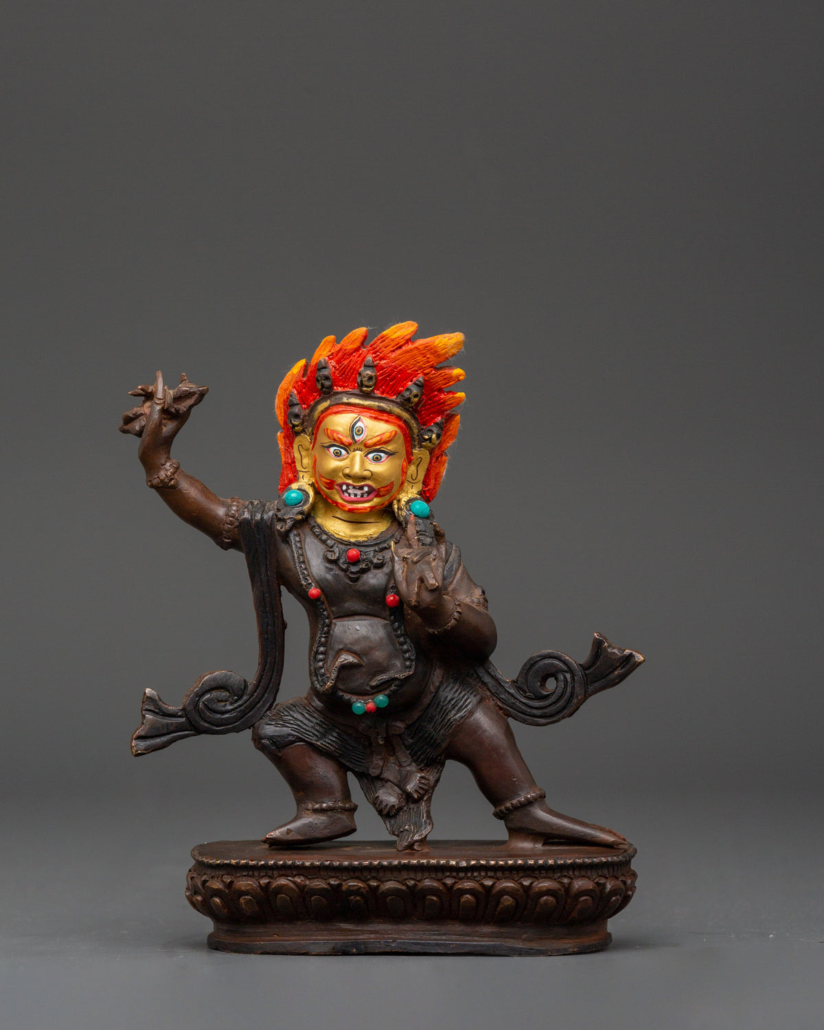 Wrathful Vajrapani Thunderbolt Holder Statue | Protector of The Dharma