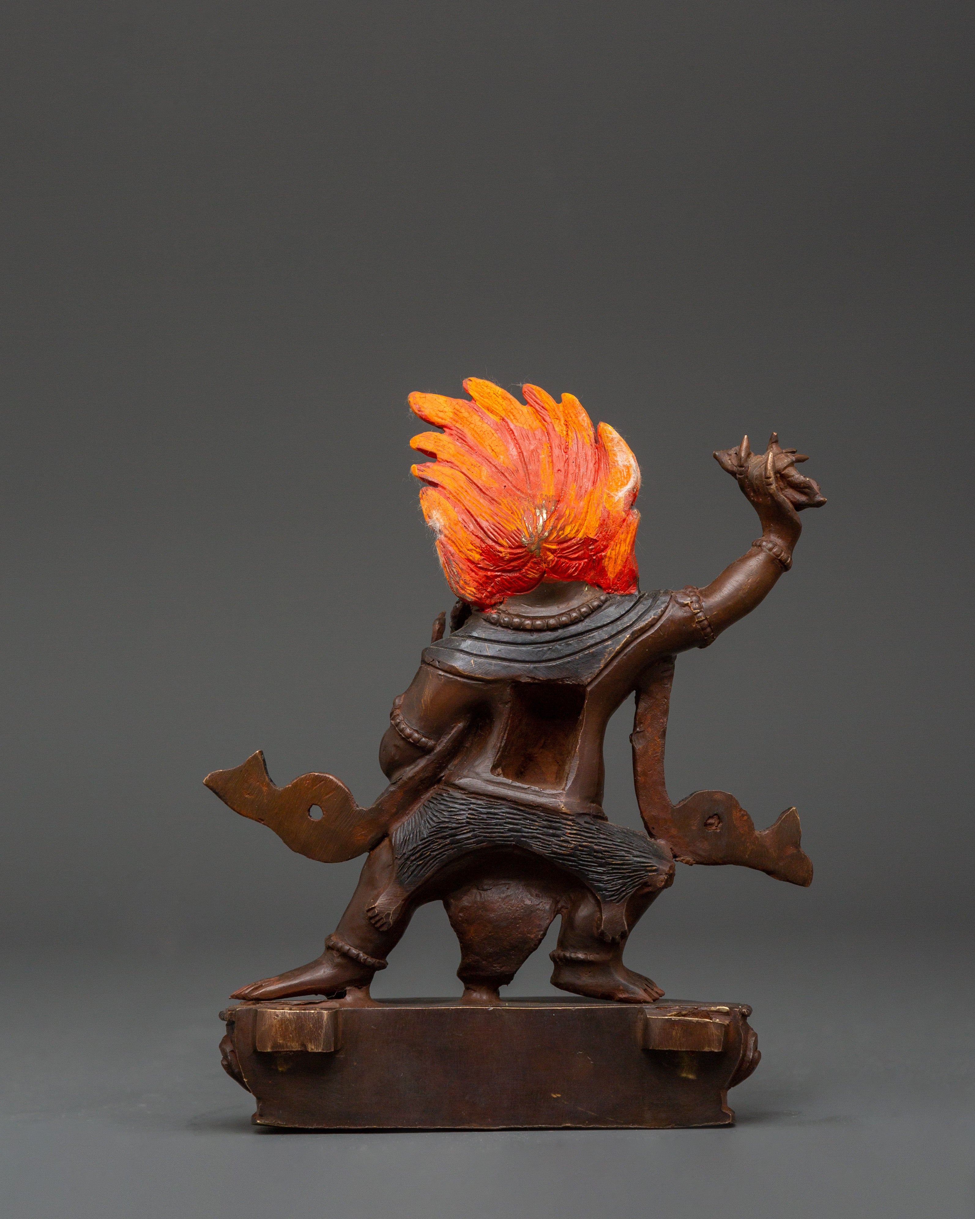 Wrathful Vajrapani Thunderbolt Holder Statue | Protector of The Dharma