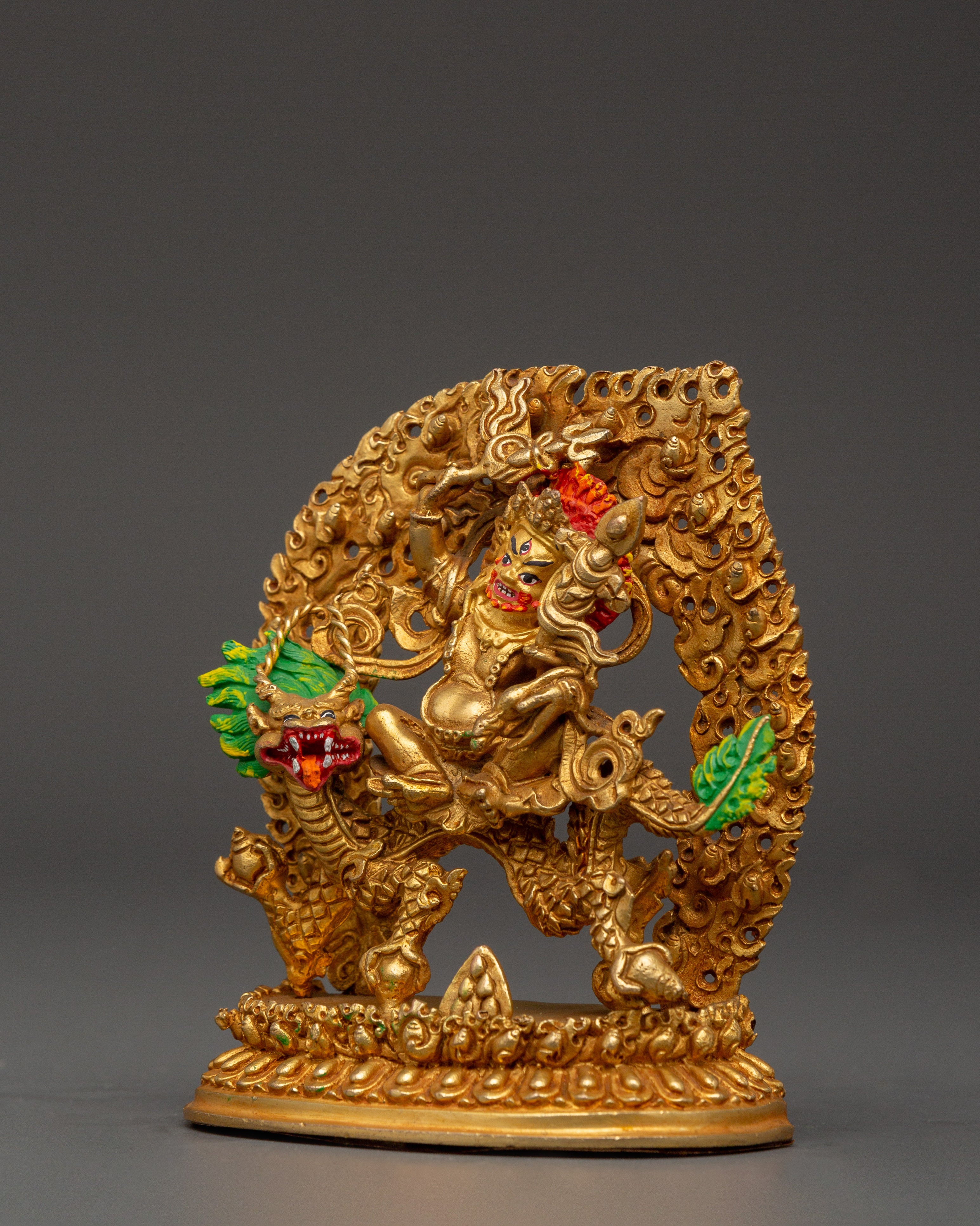 White Dzambhala: Wealth Deity Sculpture | Symbol of Prosperity