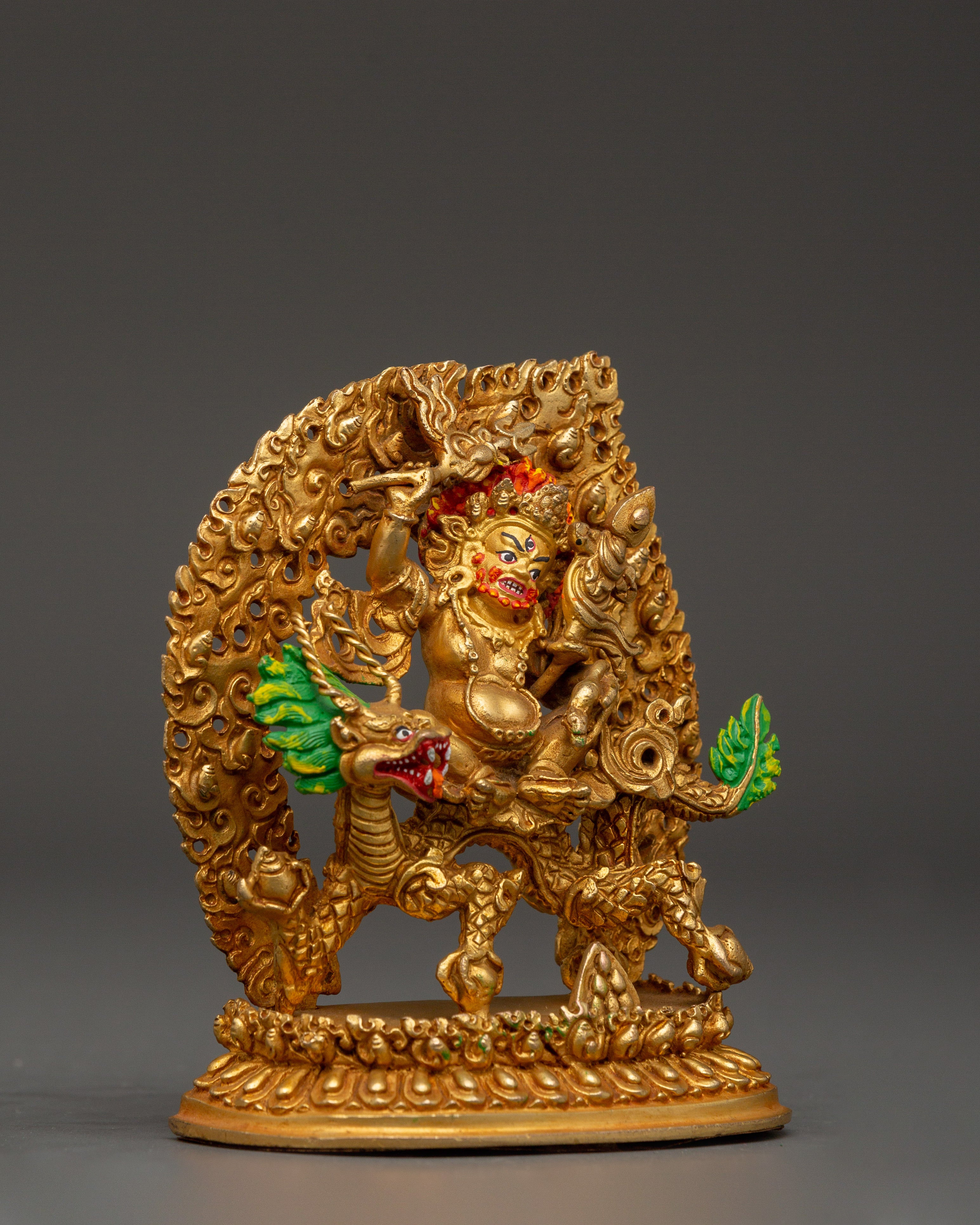 White Dzambhala: Wealth Deity Sculpture | Symbol of Prosperity