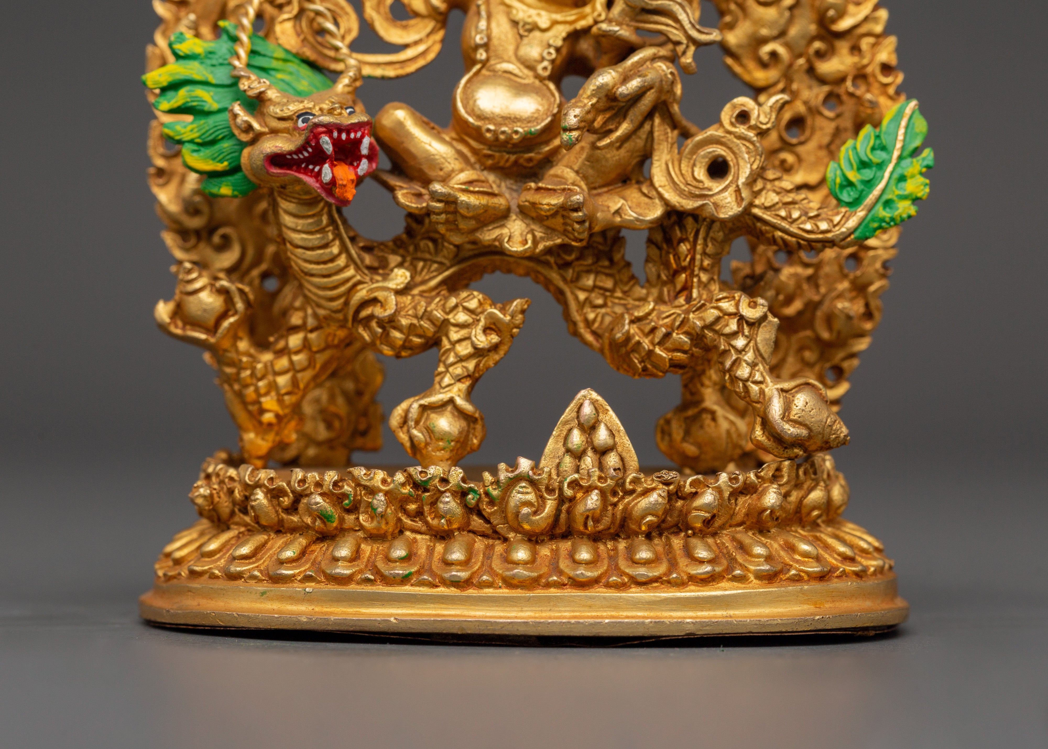 White Dzambhala: Wealth Deity Sculpture | Symbol of Prosperity