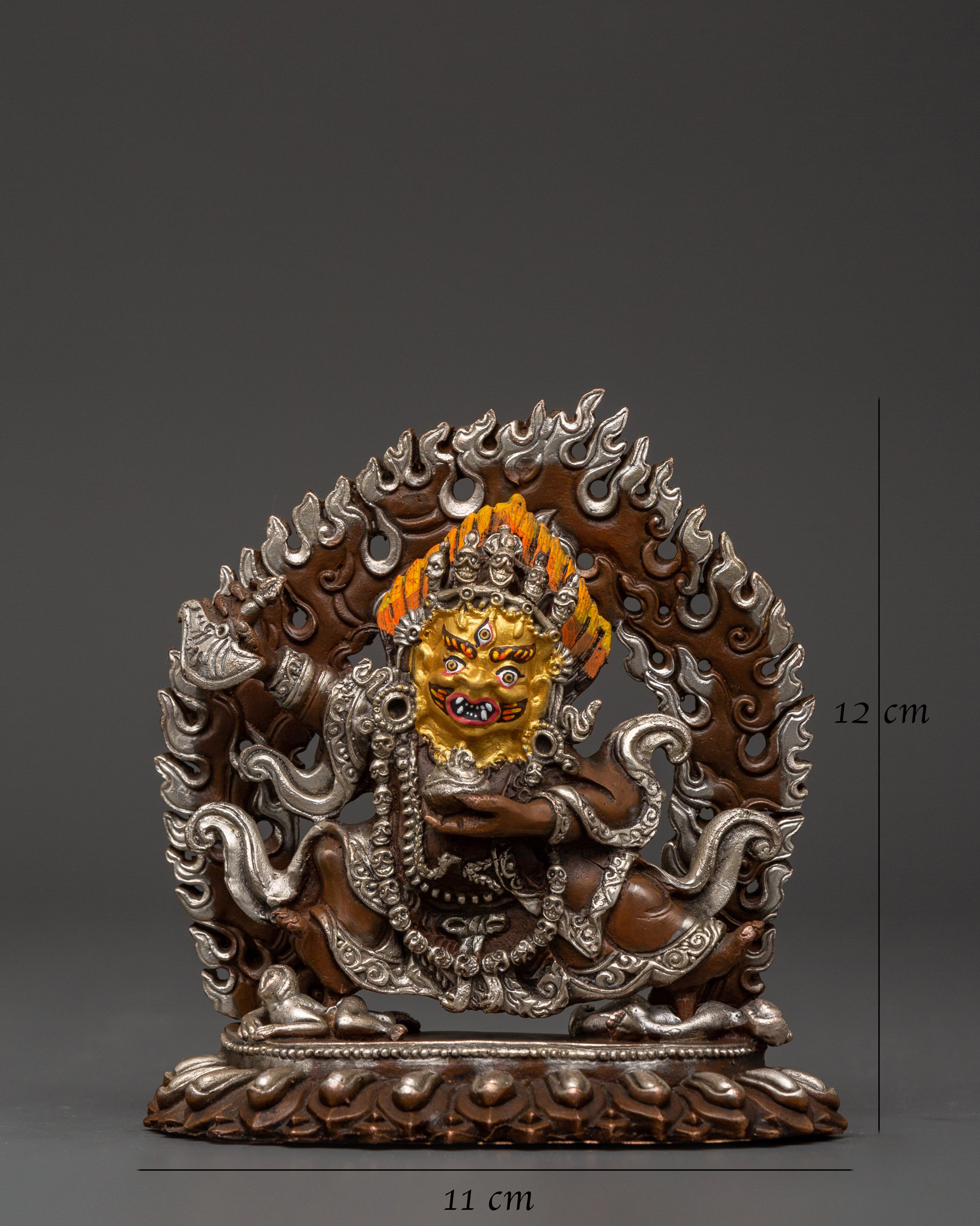 Mahakala Bernagchen Protector Deity Statue | Spiritual Protection and Devotion