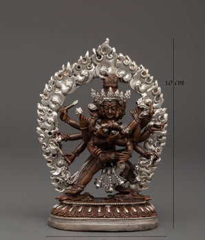 Chakrasambhara Copper Statue | Buddhist Deity Sculpture