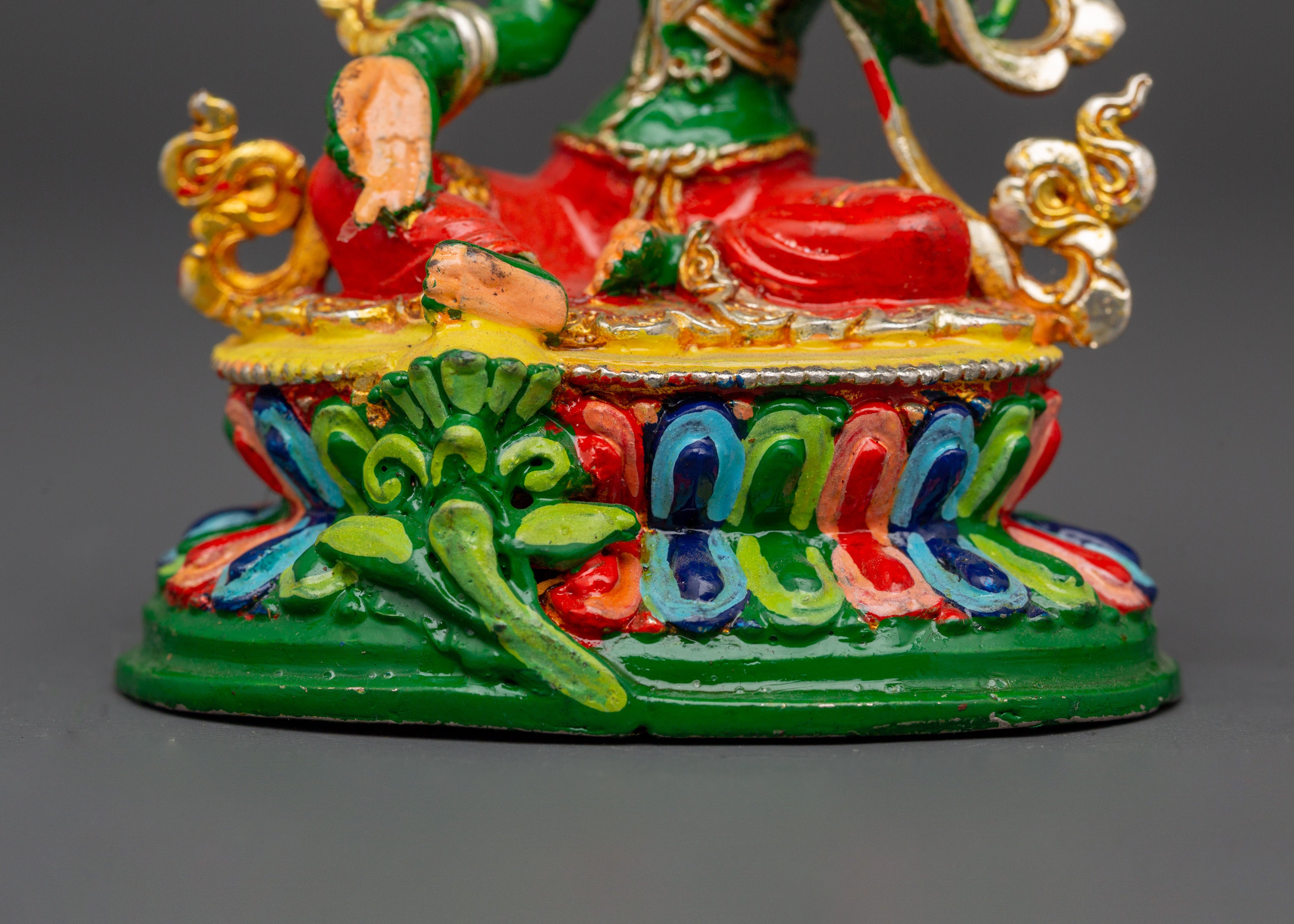 Copper Green Tara Sculpture | Altar Home Decor