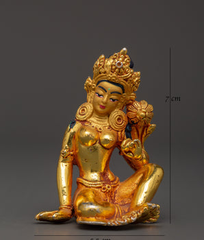 Gold Plated Parvati Statue | Goddess for Altar