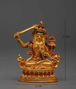 Manjushri Copper Figurine | Buddha of Wisdom