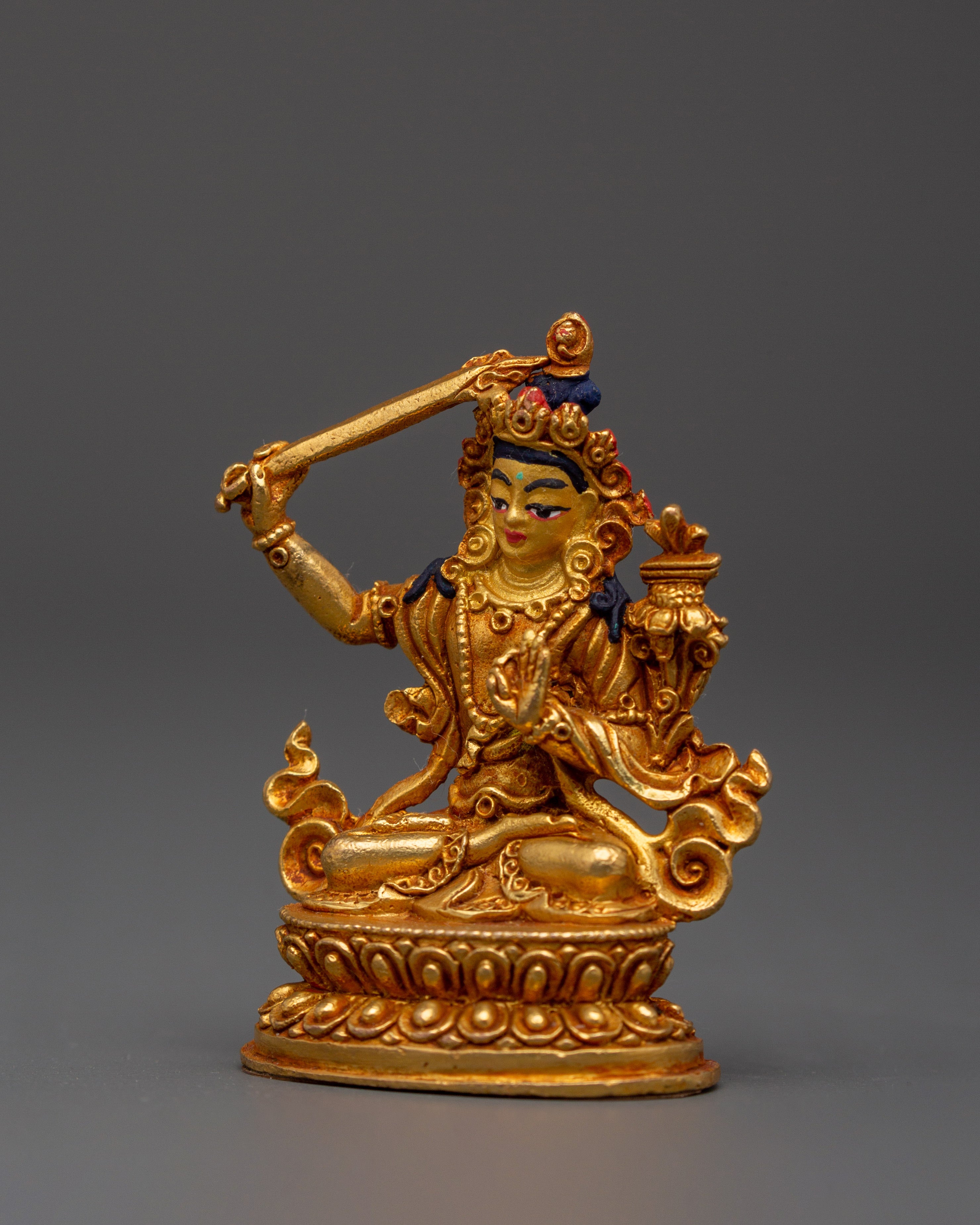 Manjushri Copper Figurine | Buddha of Wisdom
