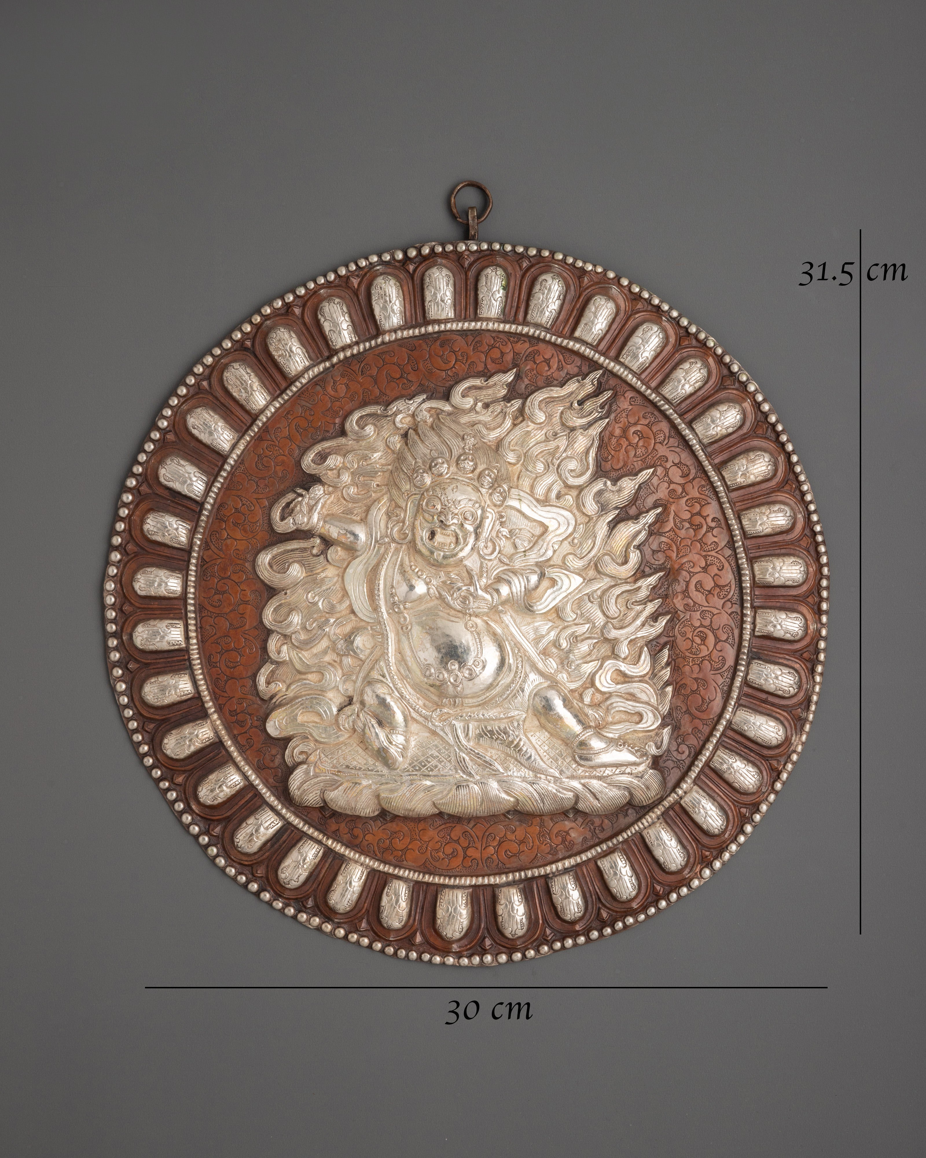 Mahakala Bernagchen Wall Hanging | Fierce Protector Deity Tibetan Buddhist Decor