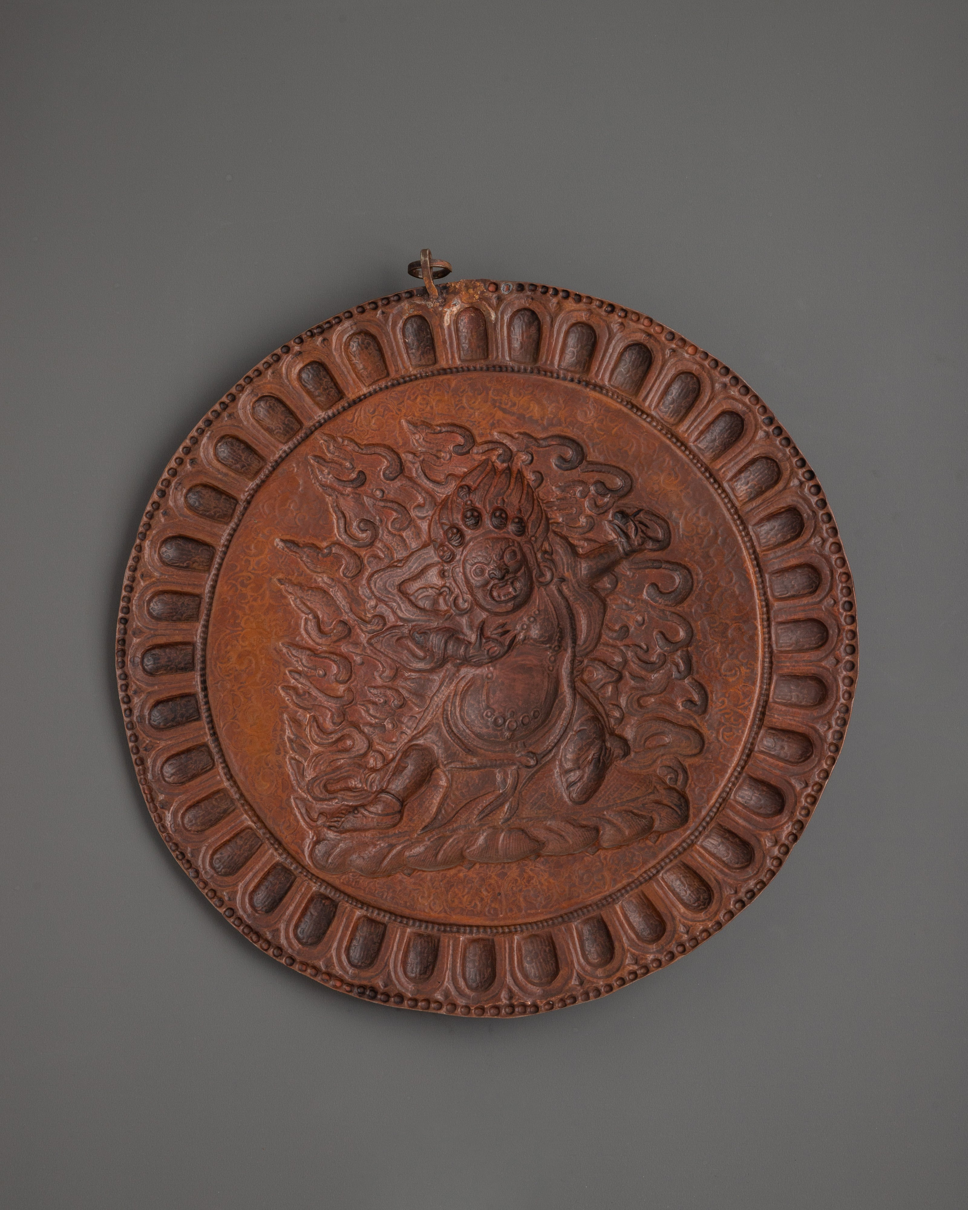 Mahakala Bernagchen Wall Hanging | Fierce Protector Deity Tibetan Buddhist Decor