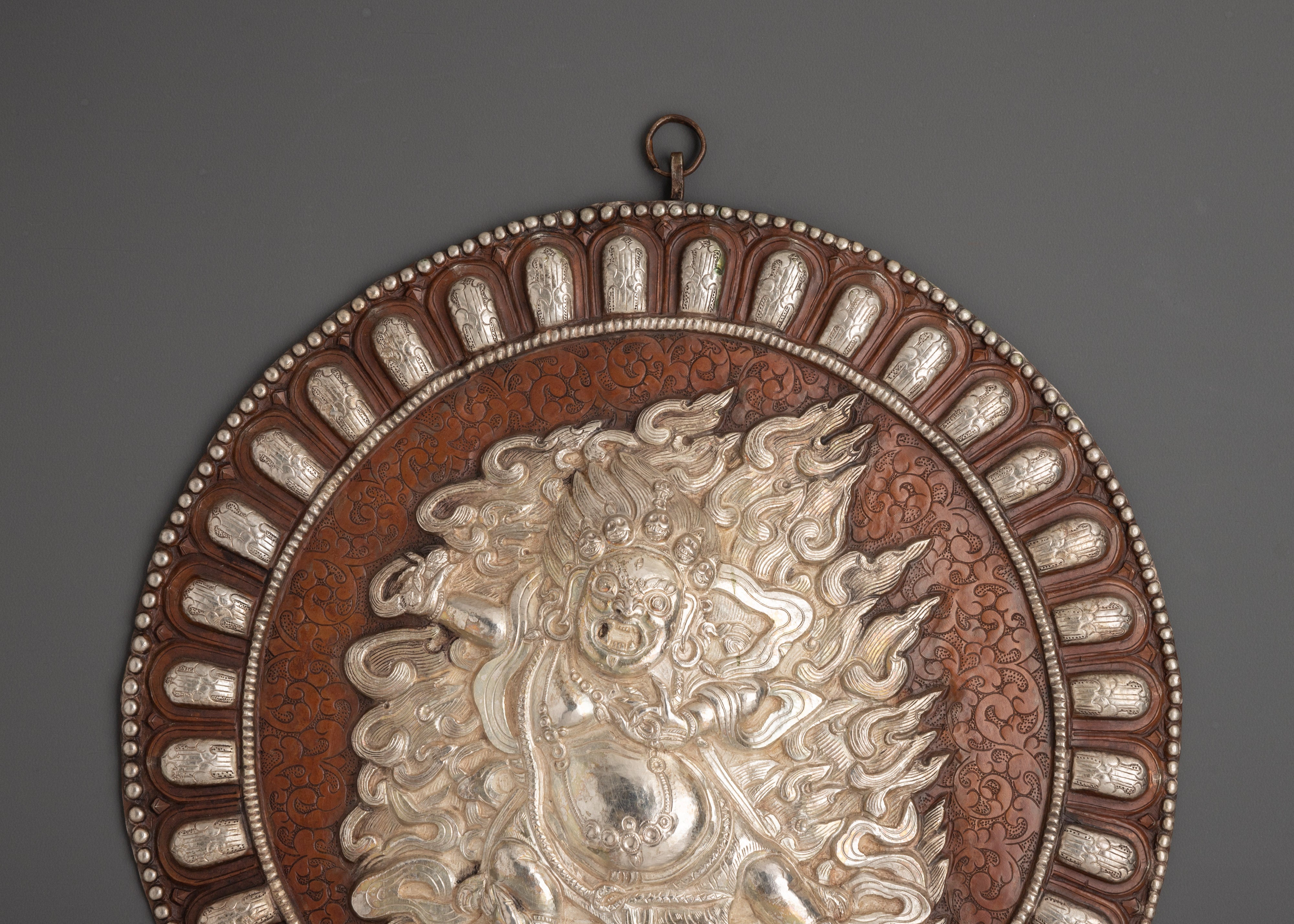 Mahakala Bernagchen Wall Hanging | Fierce Protector Deity Tibetan Buddhist Decor